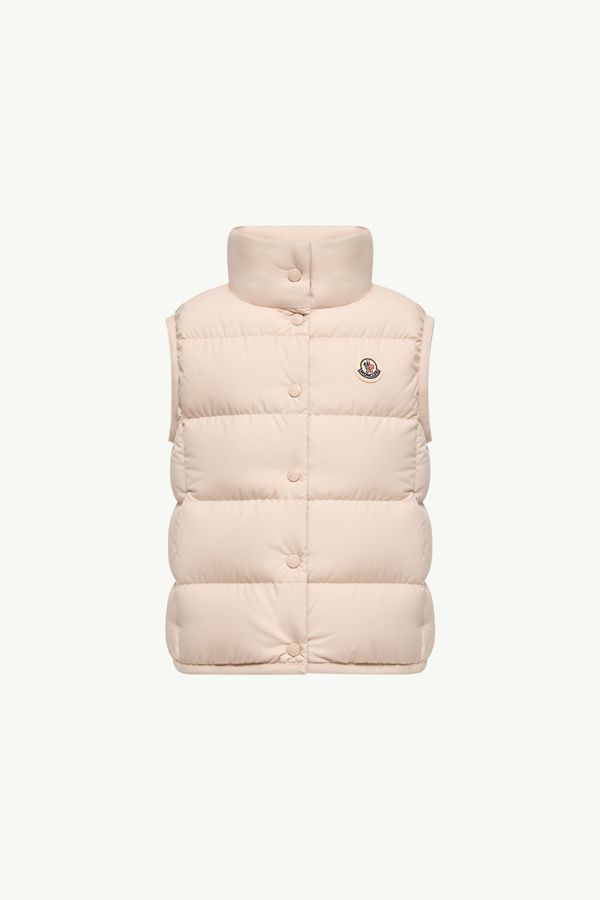 Chaleco plumífero Badia Niña Beige Claro Moncler 0