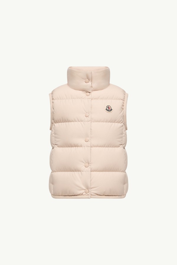 Gilet imbottito Badia Bambina Beige Chiaro Moncler 0