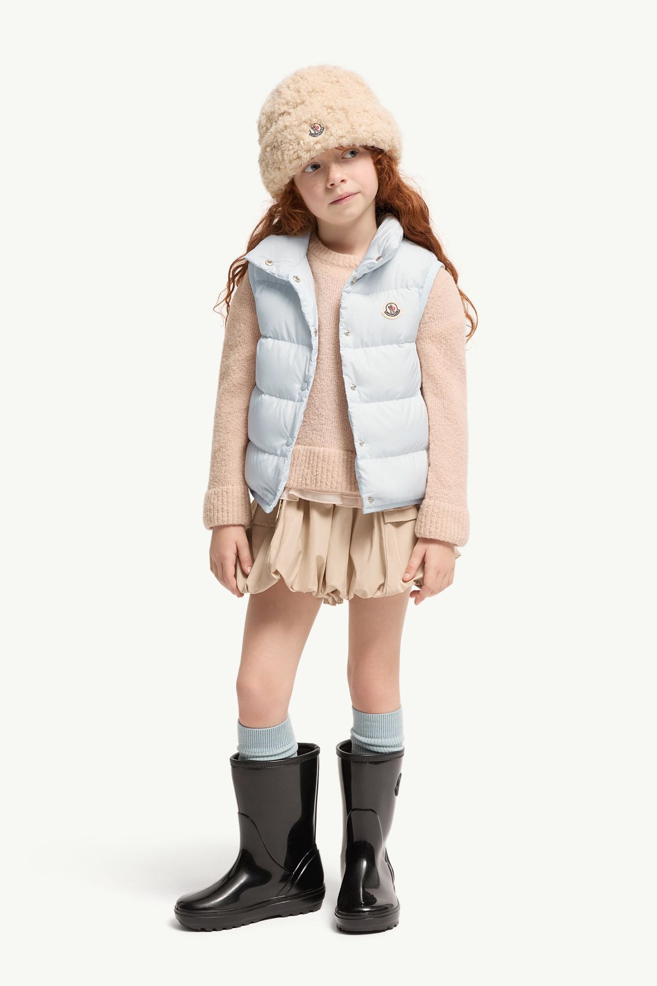 Chaleco plumífero Badia Niña Azul claro Moncler 1