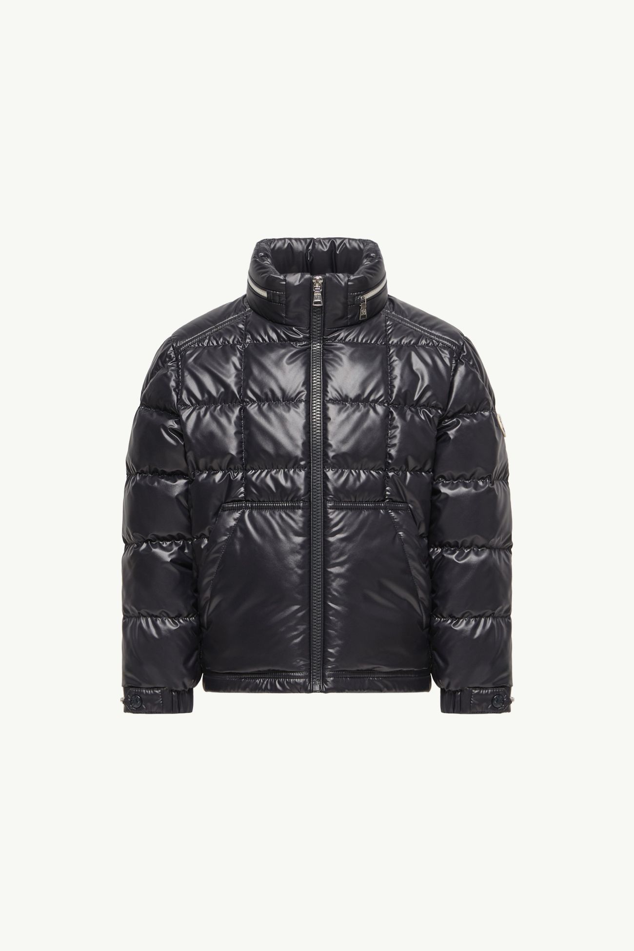 Piumino trapuntato a quadri Rocco Bambino Blu Scuro Moncler 0