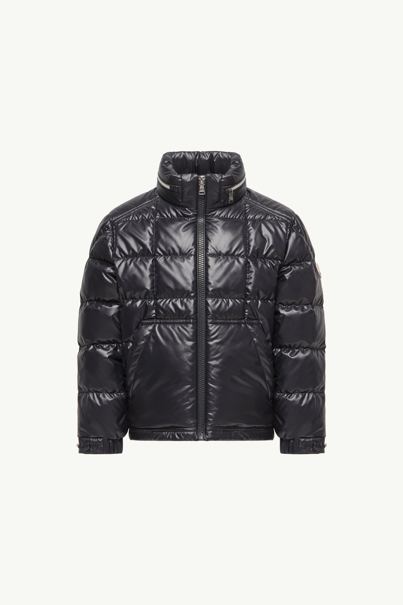 Plumífero con acolchado a cuadros Rocco Niño Azul oscuro Moncler 0