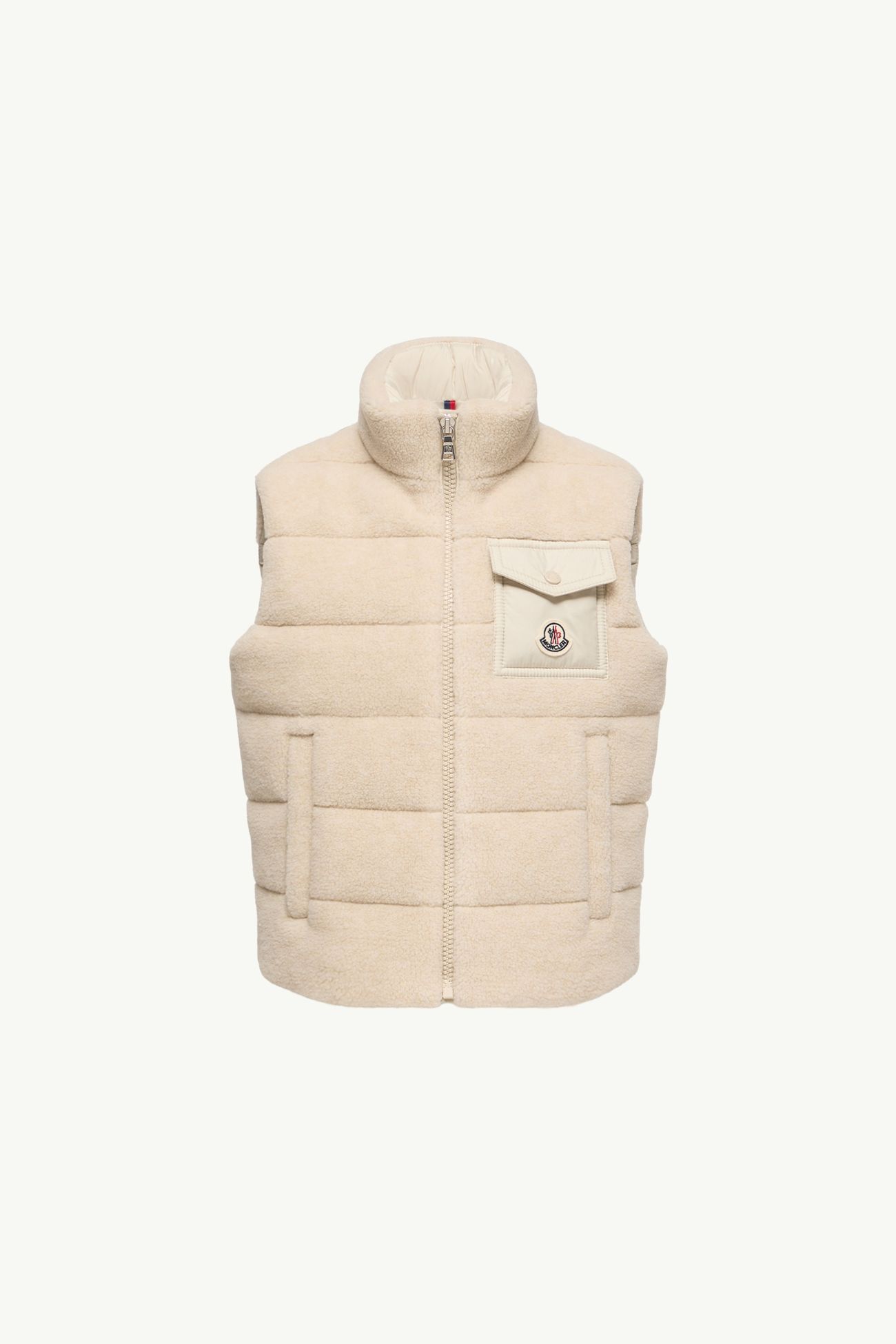 Merek Teddy Down Vest Boy Light Beige Moncler 0