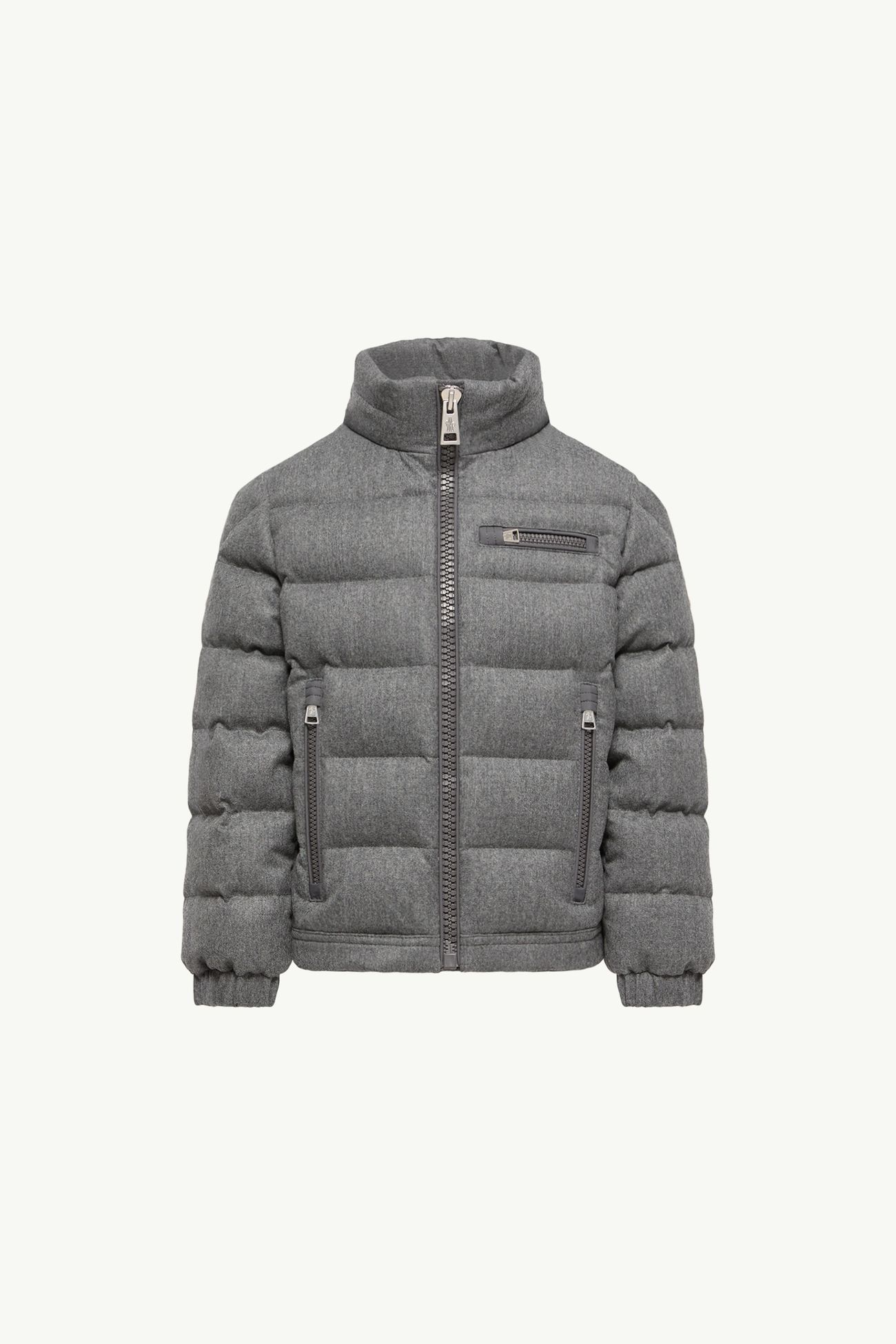 Quade Wool Short Down Jacket Boy Dark Gray Moncler 0