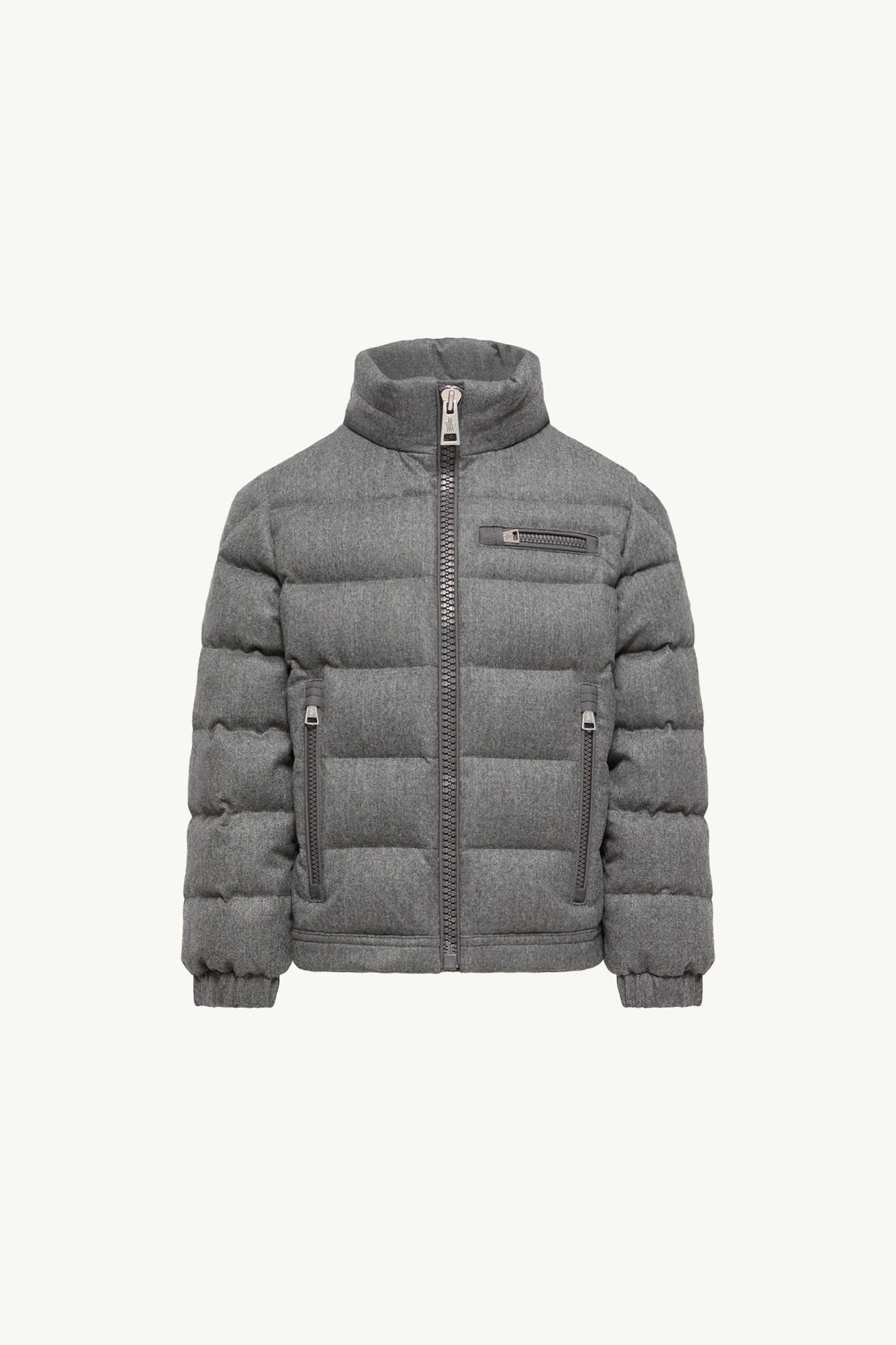 Quade 울 쇼트 다운 재킷 키즈 남아 다크 그레이 Moncler 0