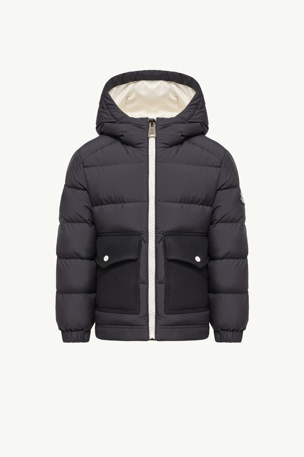 Ignatius連帽羽絨外套 男童 深藍色 Moncler 0