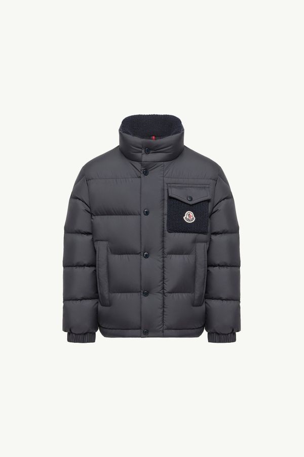 Jarek防潑水短身羽絨外套 男童 深藍色 Moncler 0