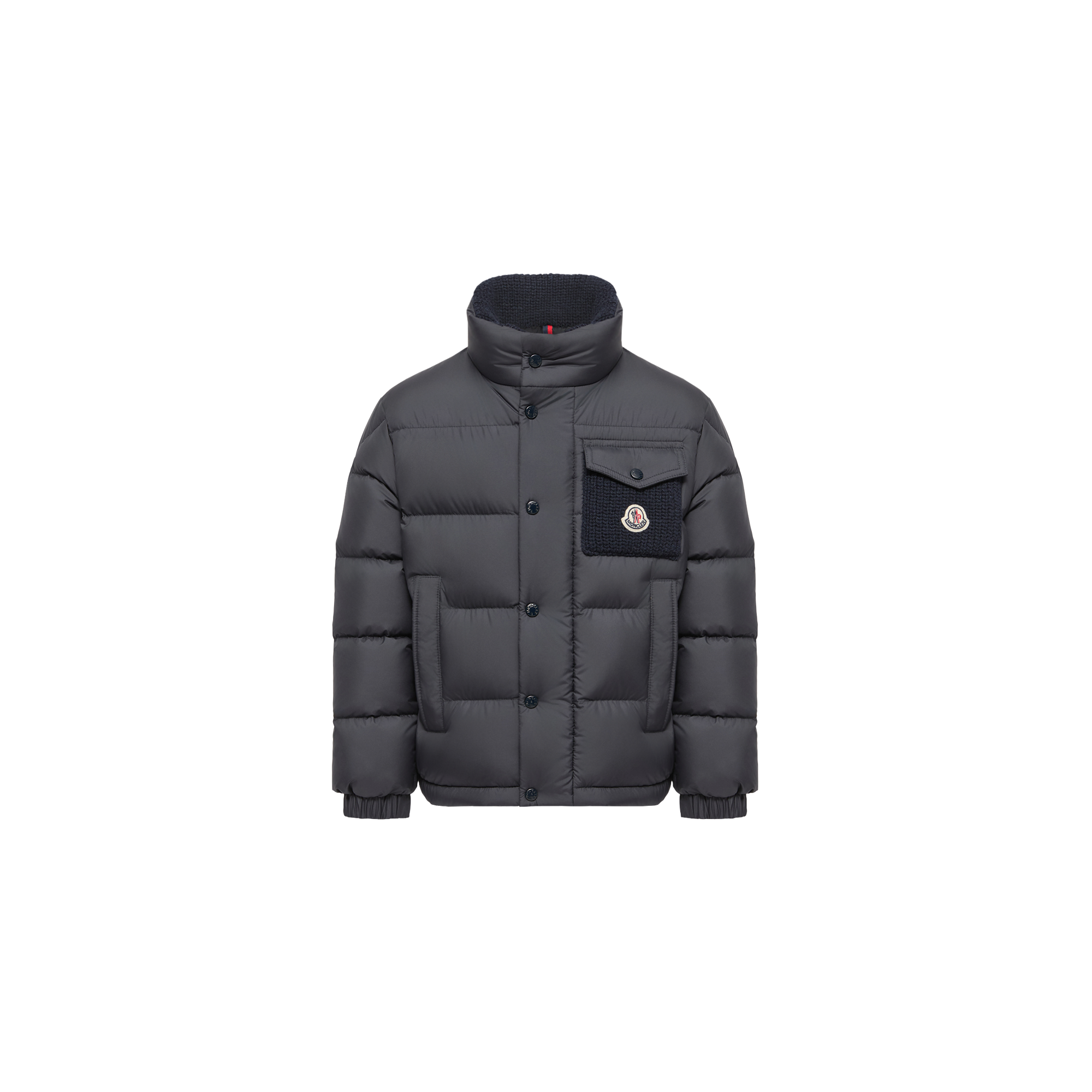 Moncler  Jarek Water-Repellent Short Down Jacket for Boys in Blue, Size: 8Y