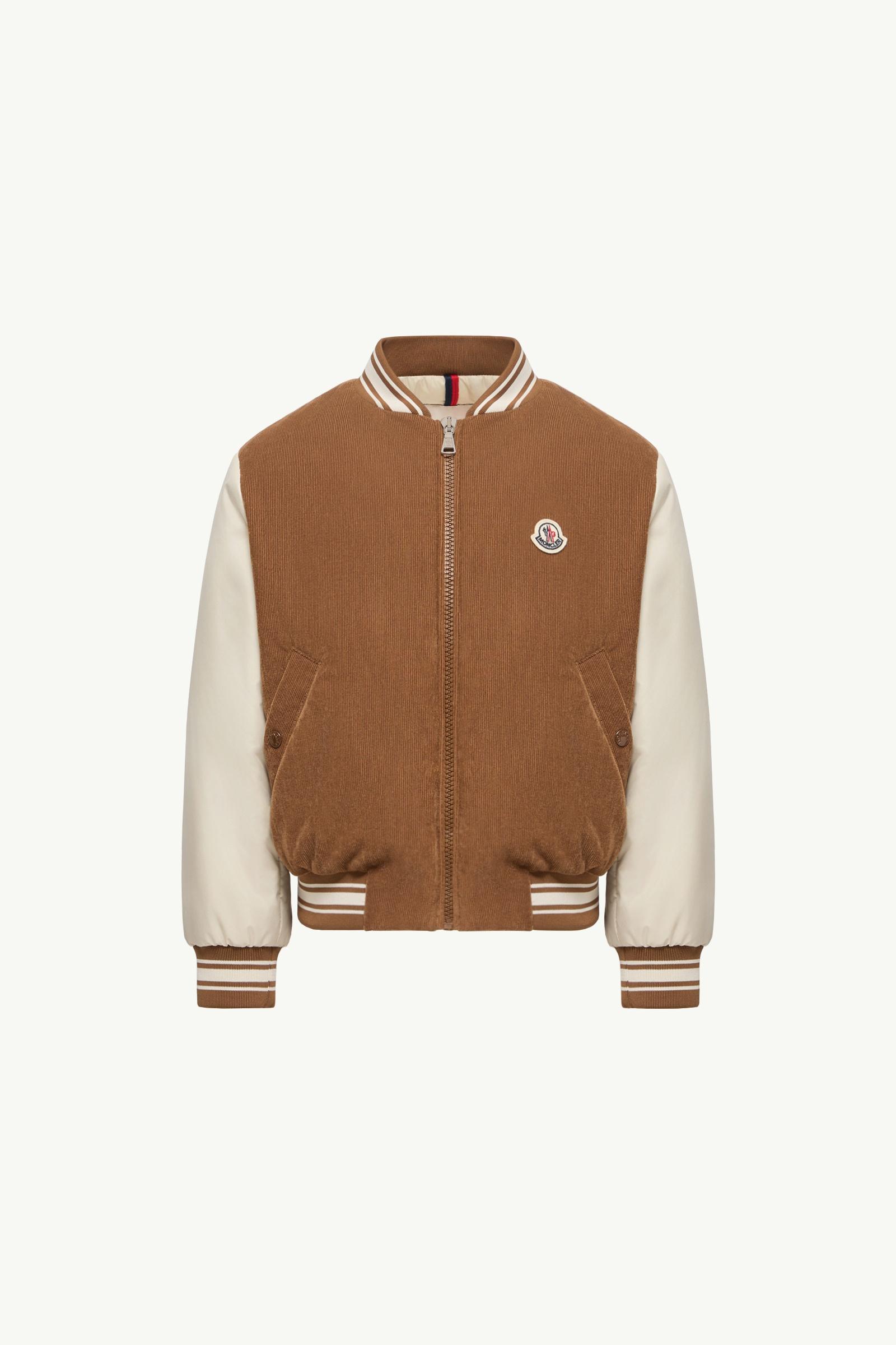 Gumond Corduroy Bomber Jacket Boy Beige & White Moncler
