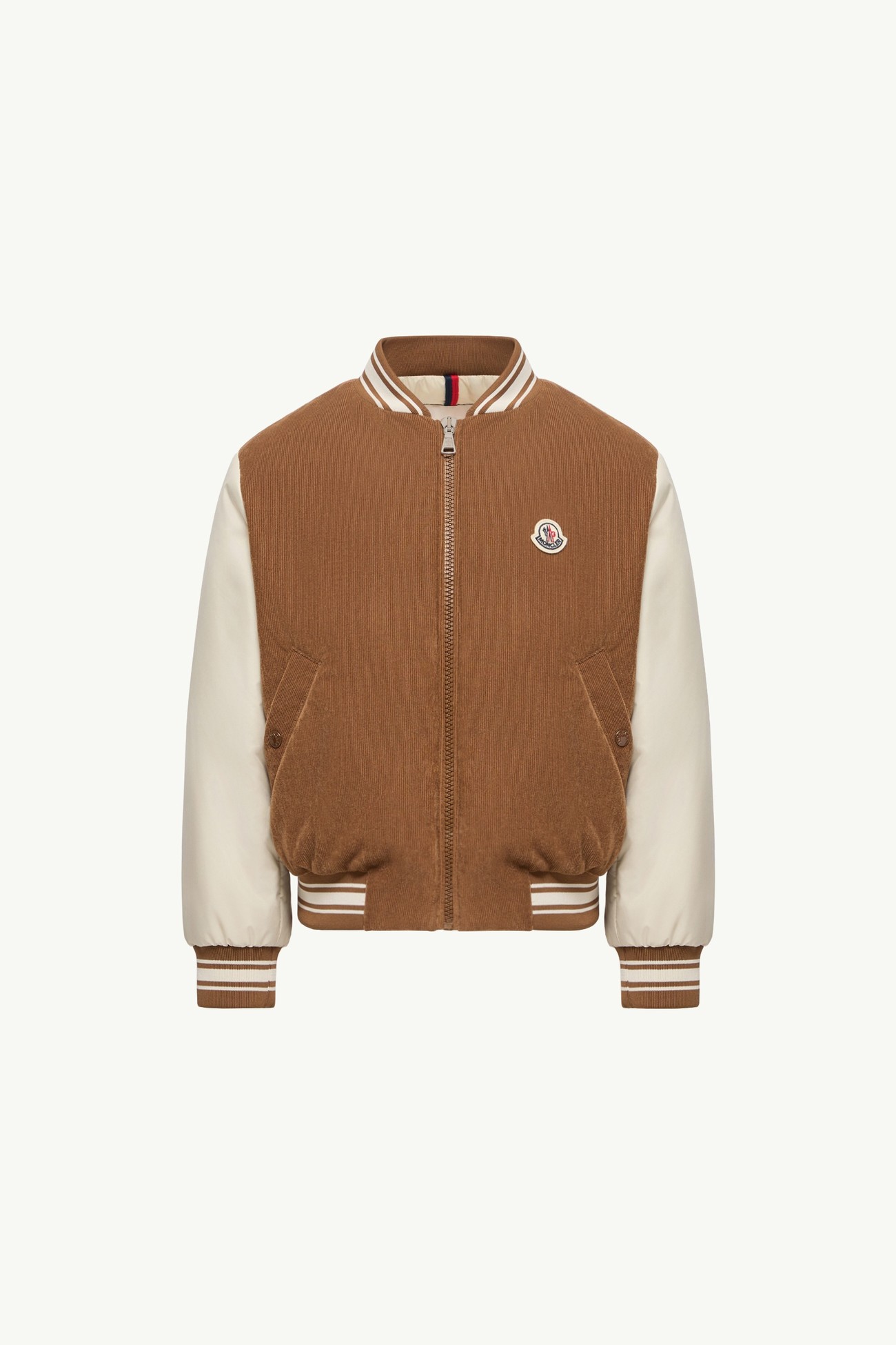 Gumond 코듀로이 보머 재킷 키즈 남아 베이지 & 화이트 Moncler 0