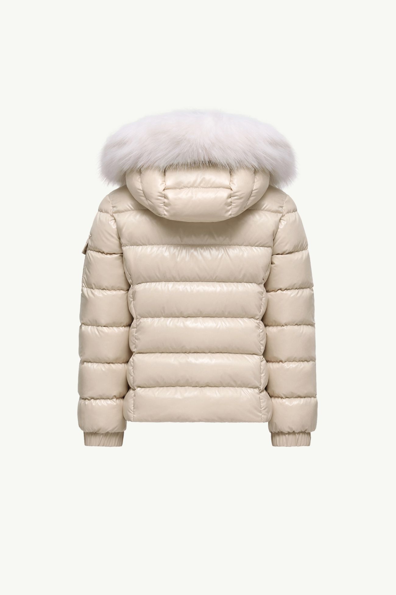 Badyf Daunenjacke mit Kapuze und Kunstfellbesatz Mädchen Hellbeige Moncler 2