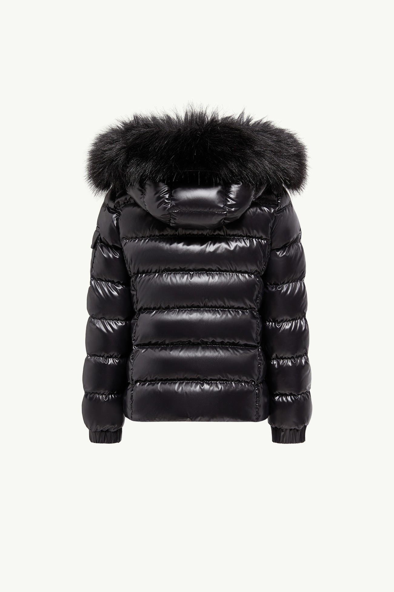 Badyf Hooded Synthetic Material-Trimmed Down Jacket Girl Black Moncler 2
