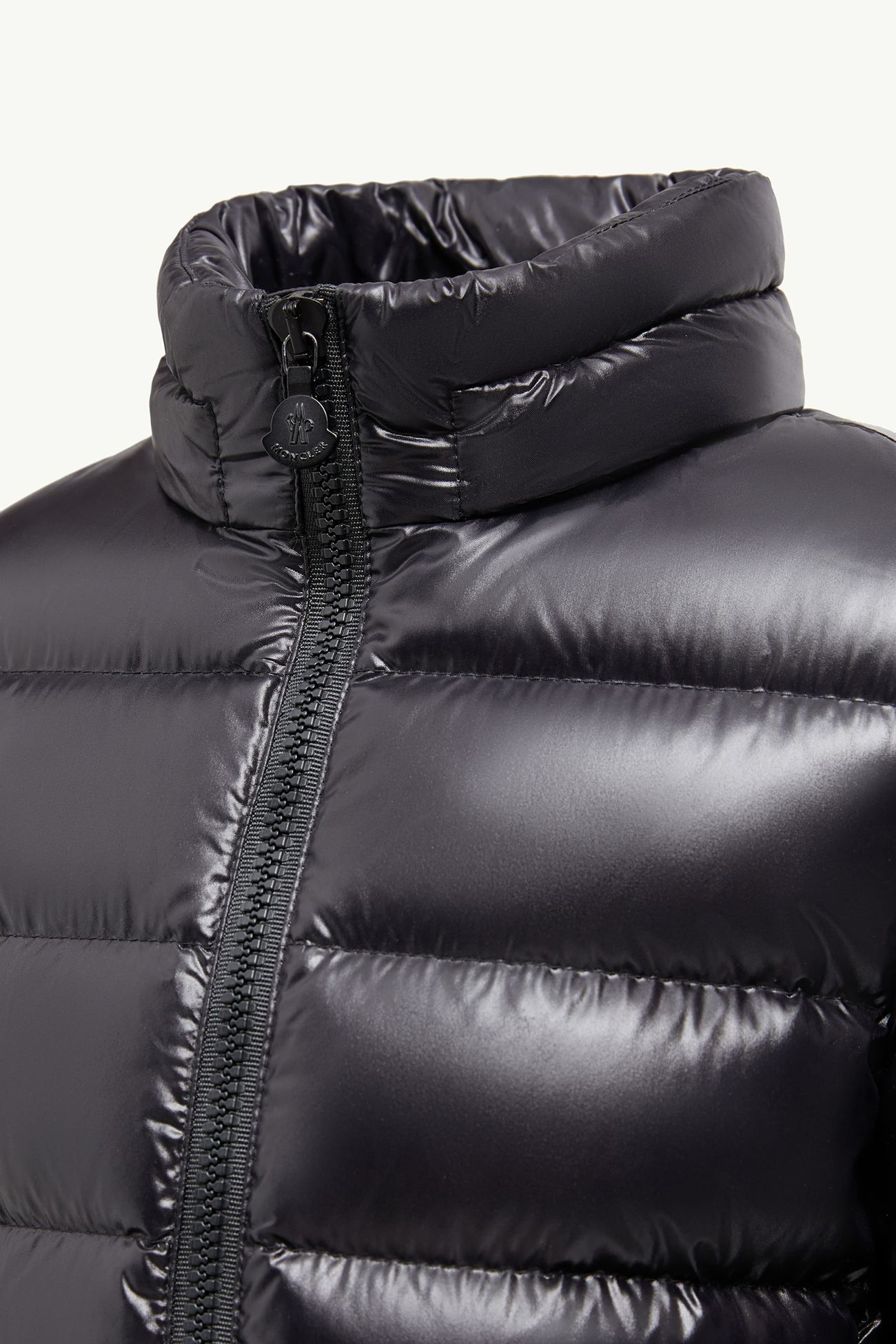 Badyf Hooded Synthetic Material-Trimmed Down Jacket Girl Black Moncler 4