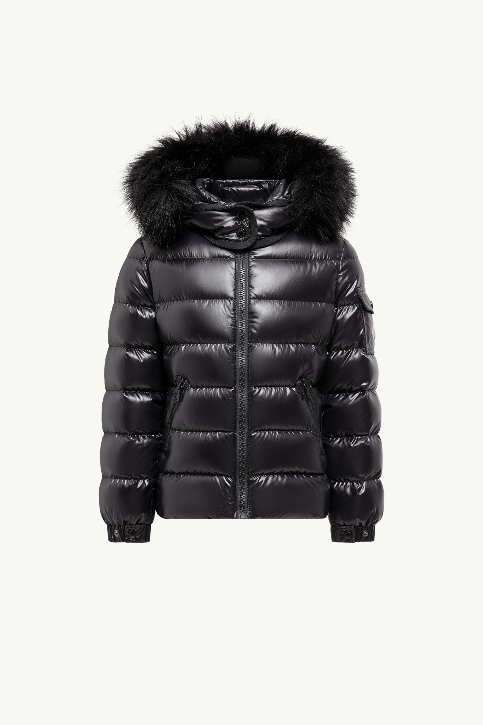 MONCLER ANGLAIS キッズモデル フォックスファーダウンジャケット8 Black Badyf Hooded Faux Fur-Trimmed Down Jacket - Down Jackets