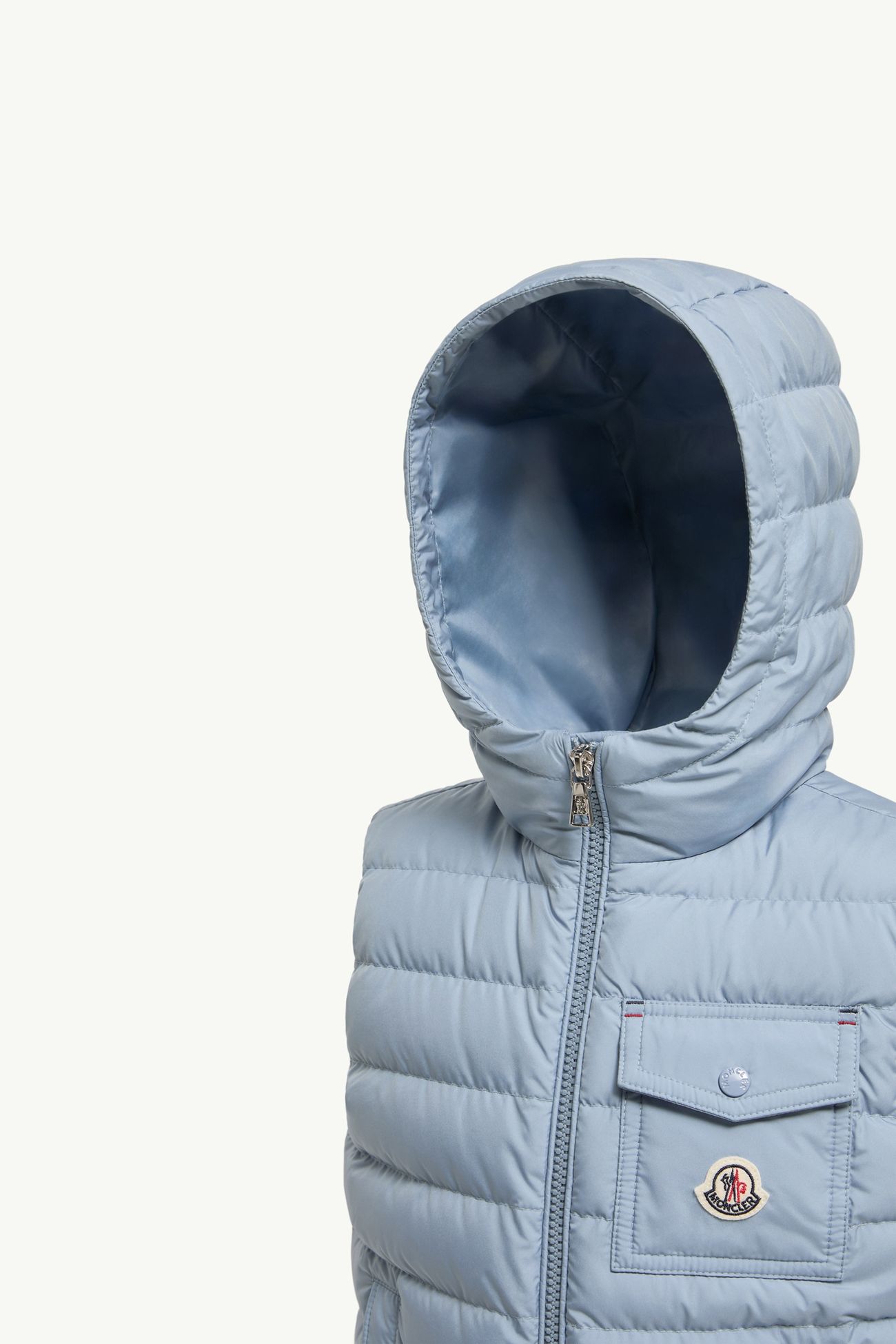Wystan Down Gilet Boy Light Blue Moncler 1