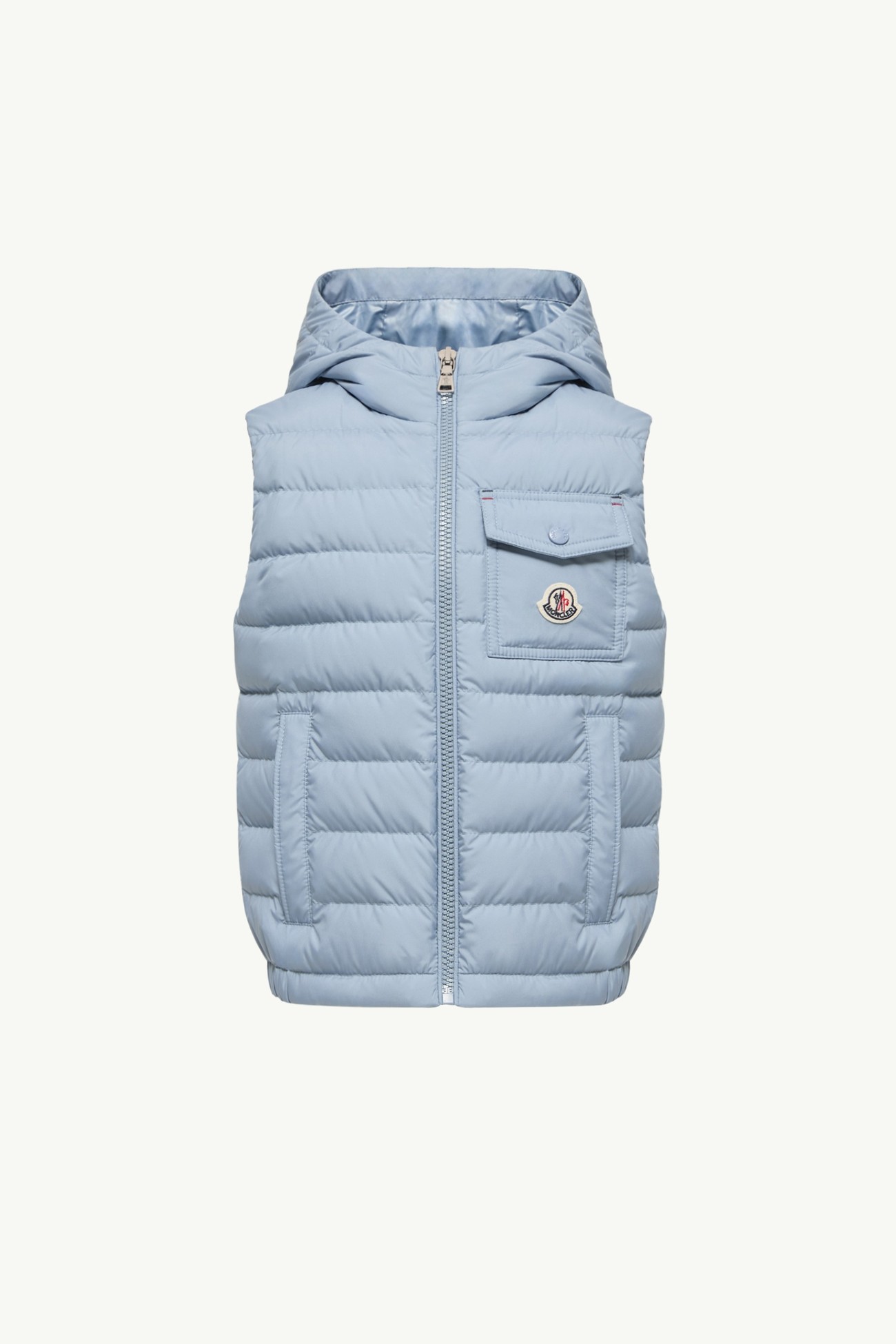 Wystan Down Gilet Boy Light Blue Moncler 0