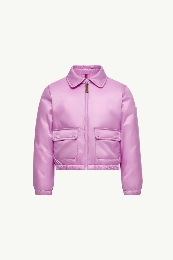 Lanset Down Shirt Jacket Girl Mauve Pink Moncler 0