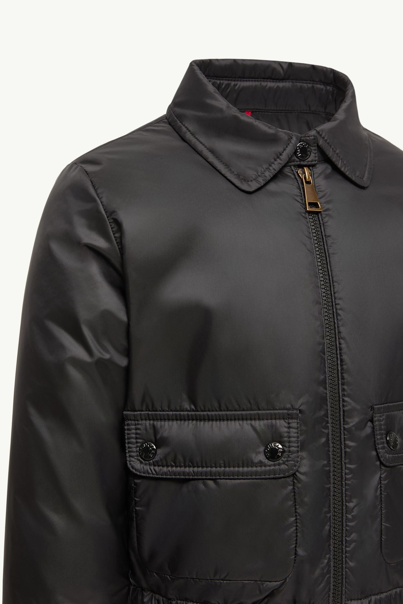Lanset 다운 셔츠 재킷 키즈 여아 블랙 Moncler 4