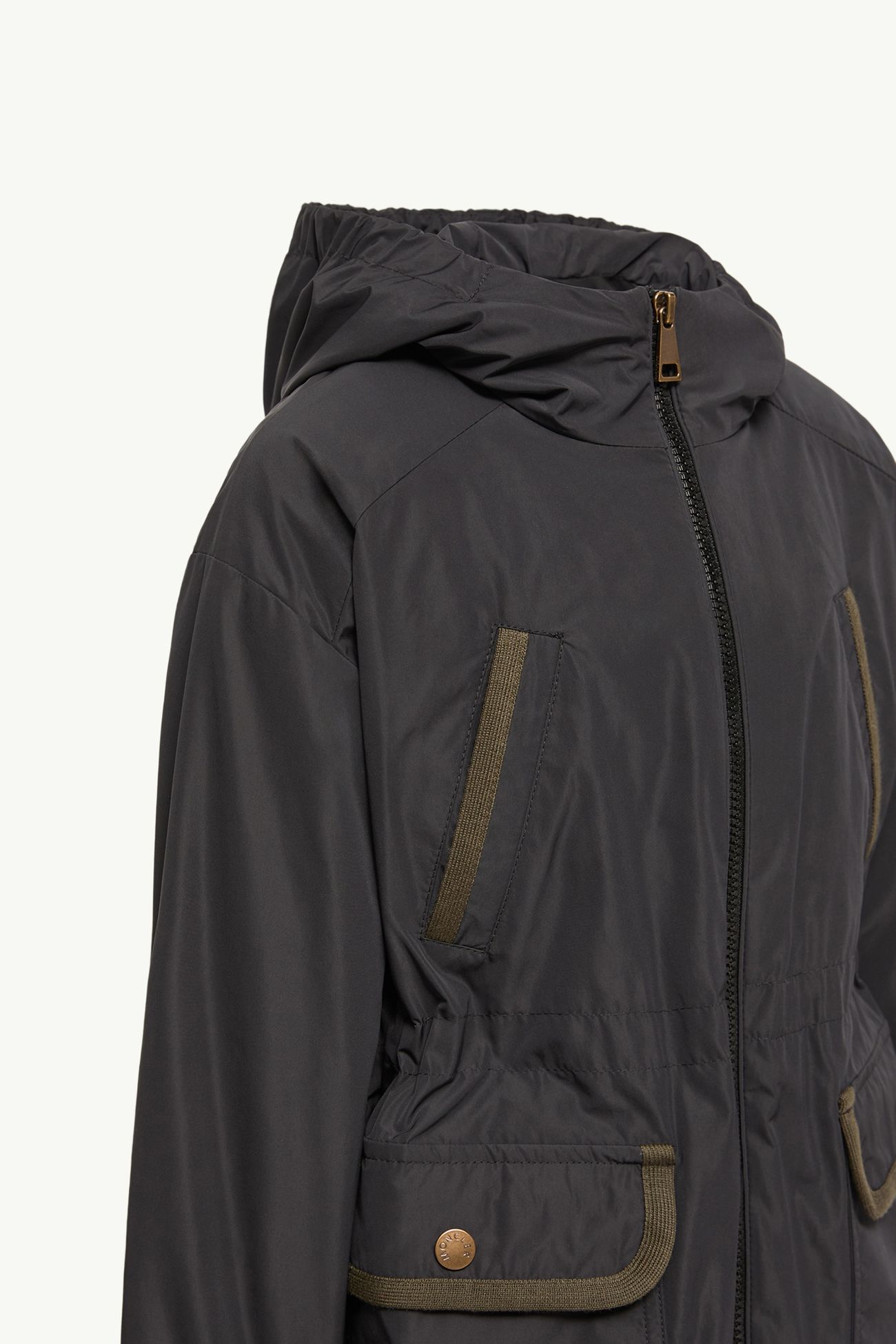 Thalia連帽短身派克大衣 女童 黑色 Moncler 4