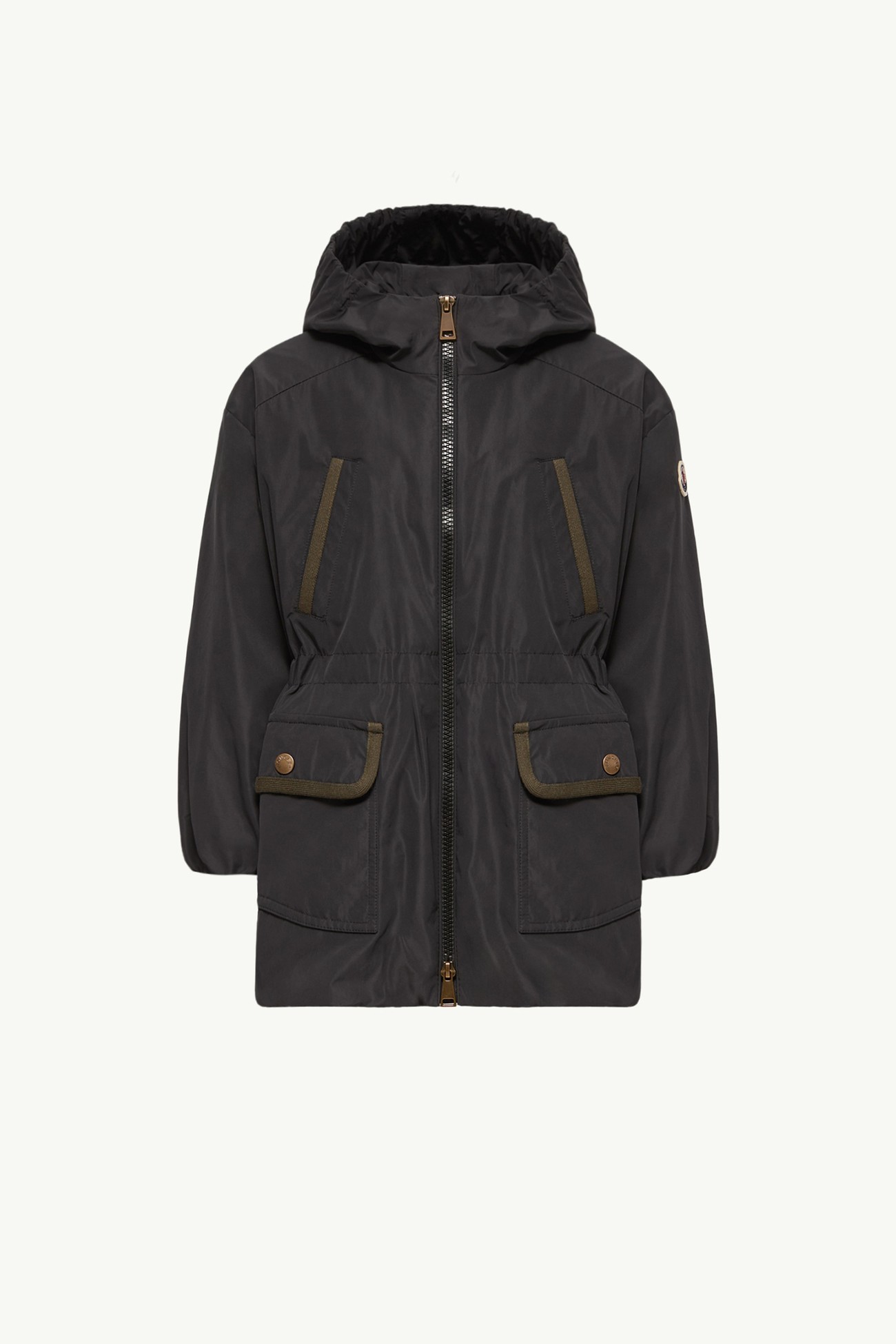 Thalia Hooded Short Parka Girl Black Moncler 0