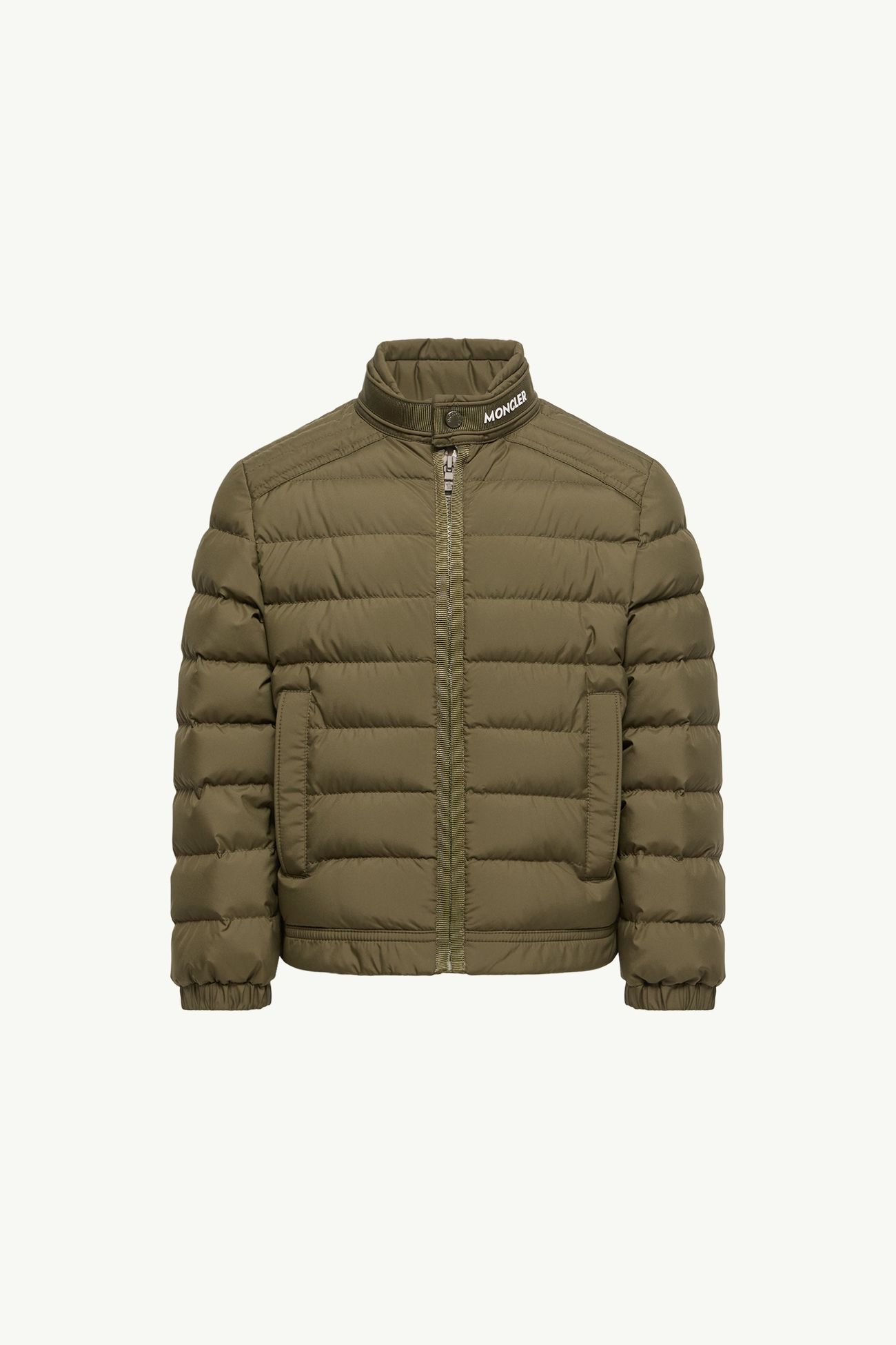Soren down Jacket Boy Olive Green Moncler 0