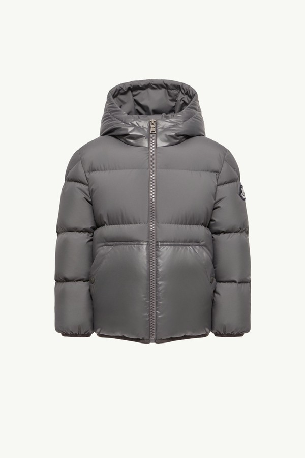 Barin 후드 다운 재킷 키즈 남아 다크 그레이 Moncler 0