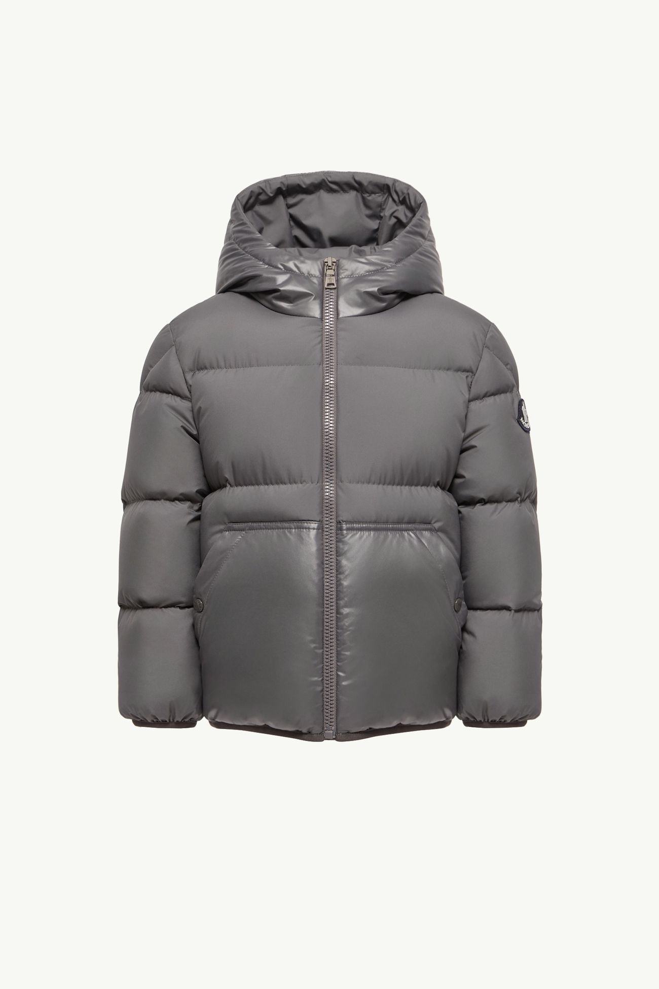 Piumino con cappuccio Barin Bambino Grigio Scuro Moncler 0