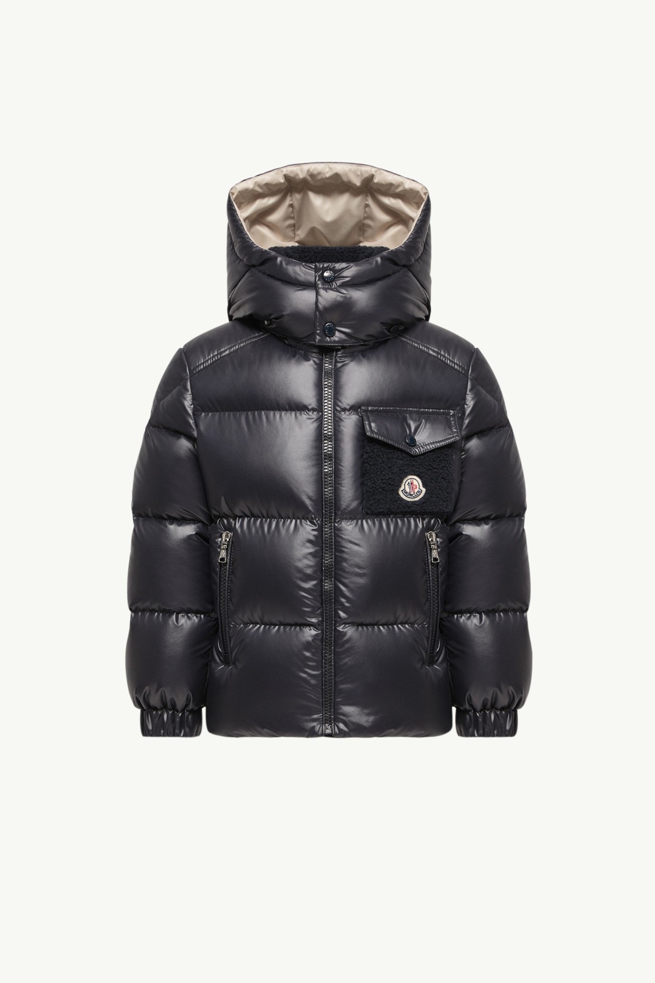 Yule連帽羽絨外套 男童 夜藍色 Moncler 0