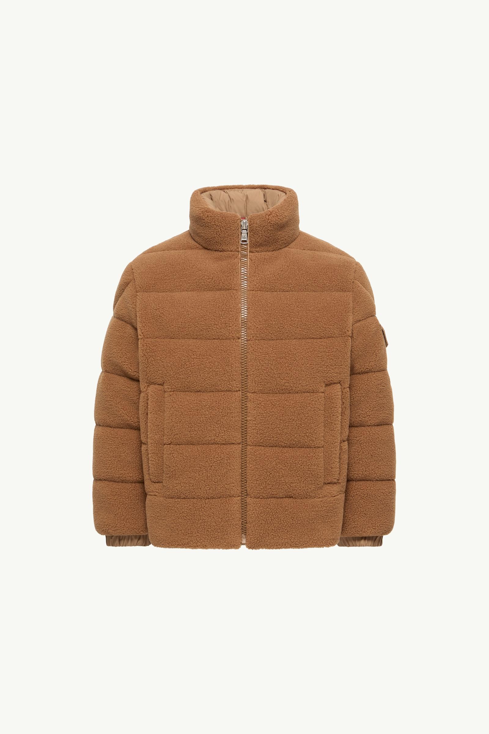 Mich Teddy Short Down Jacket Boy Camel Beige Moncler, 1 of 0