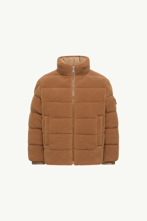 Mich Teddy Short Down Jacket Boy Camel Beige Moncler 0