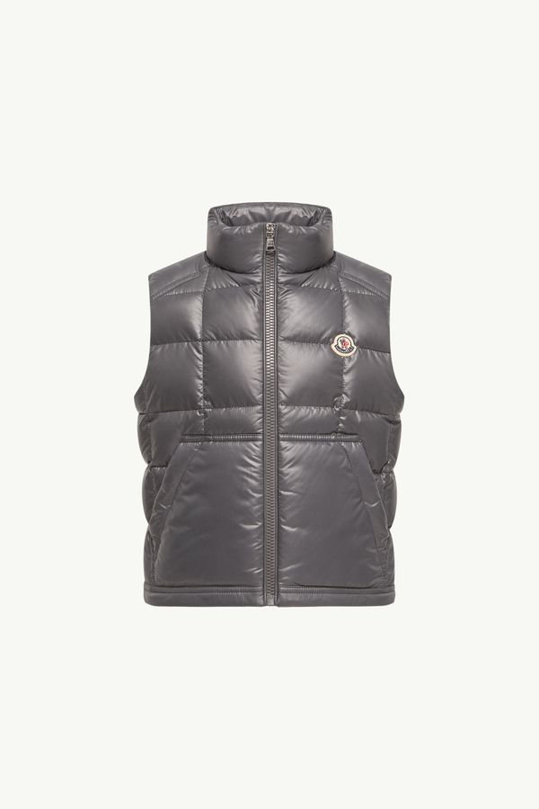 Keir 스퀘어 퀼팅 다운 베스트 키즈 남아 다크 그레이 Moncler 0