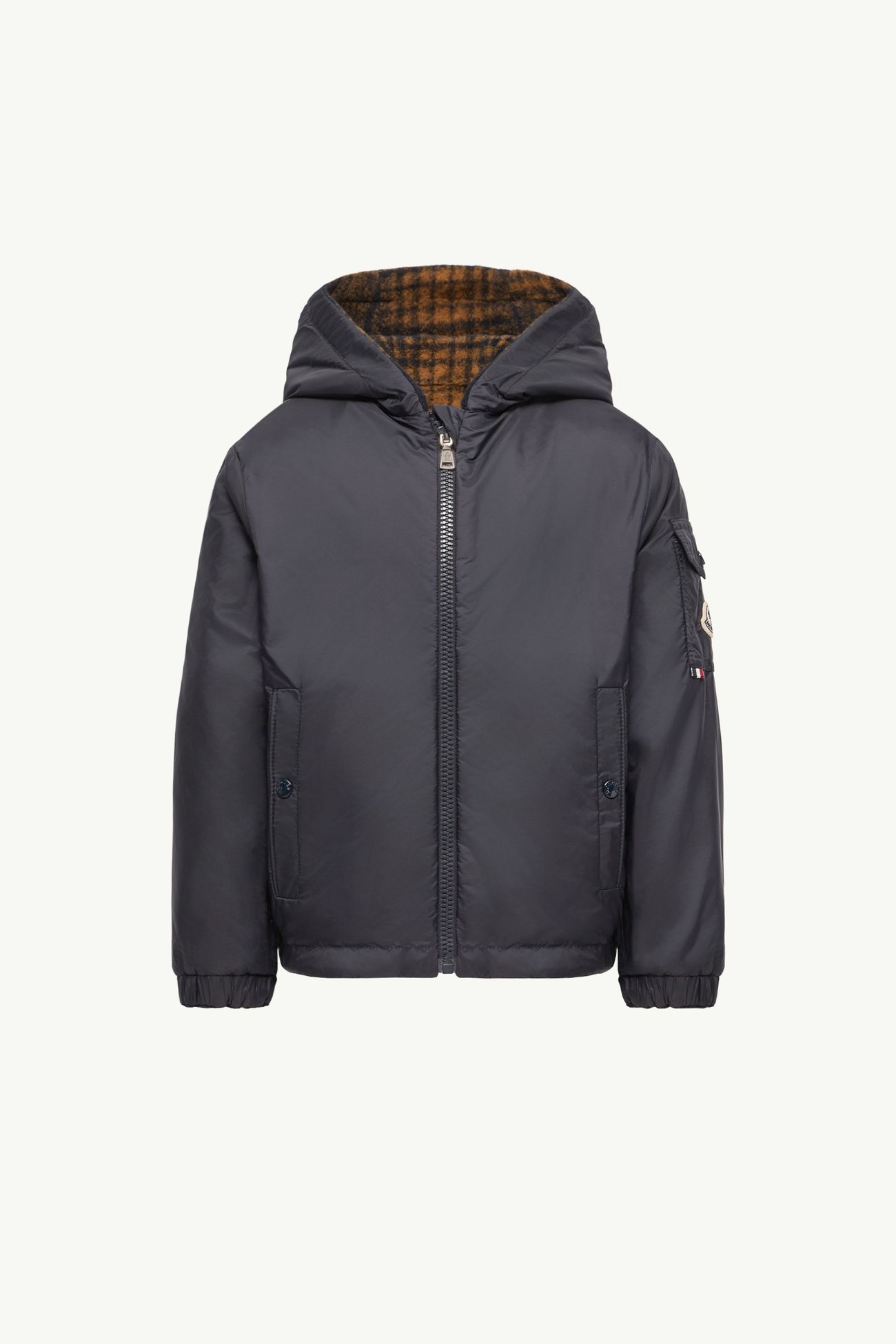 Veste à capuche réversible Aubrac Garçon Bleu & Marron Moncler 4