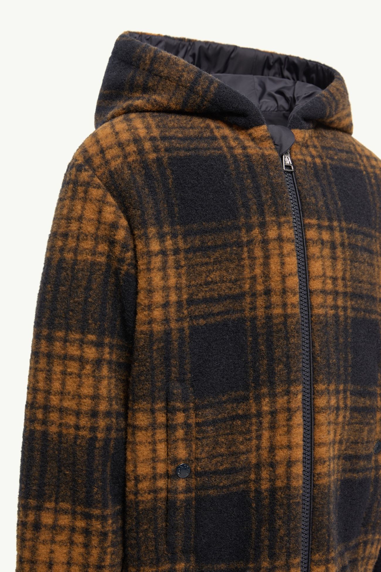 Aubrac雙面連帽外套 男童 藍色和啡色 Moncler 6