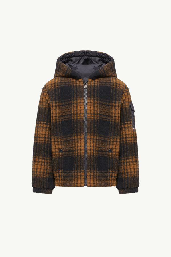 Aubrac wendbare Kapuzenjacke Jungen Blau & Braun Moncler 0