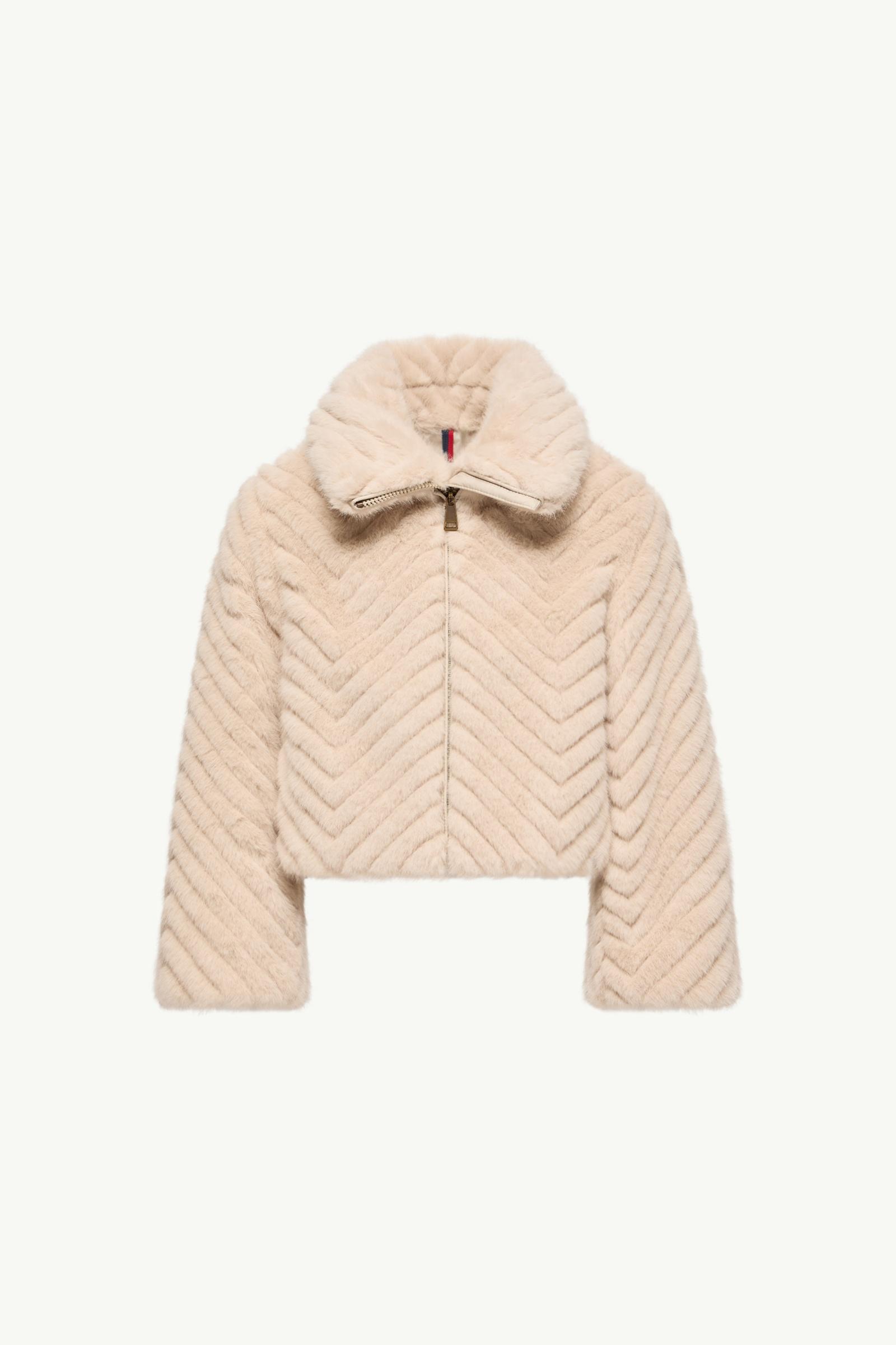 Elra Zip-Up Jacket Girl Light Beige Moncler, 1 of 0