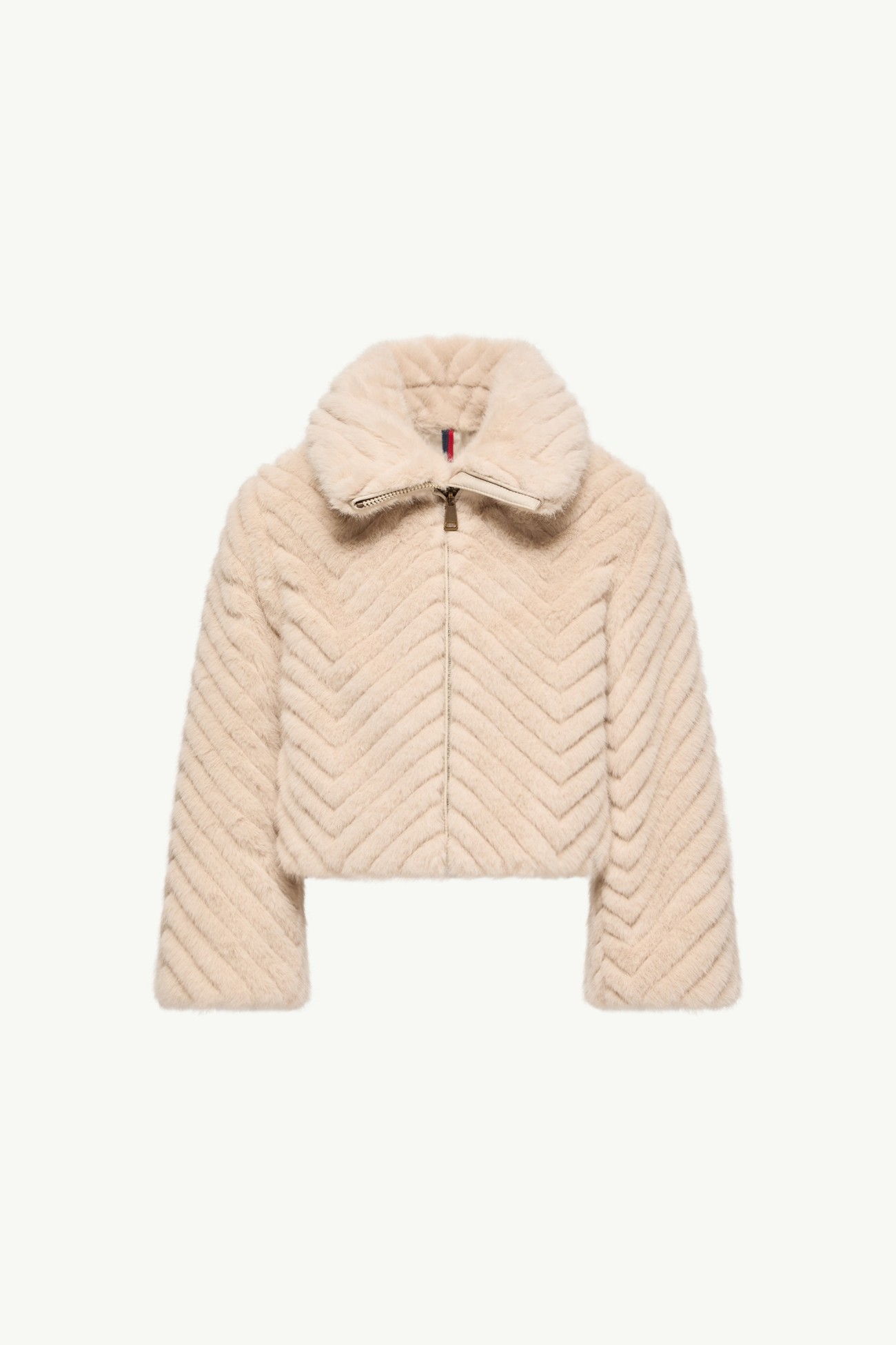 Elra Zip-Up Jacket Girl Light Beige Moncler 0