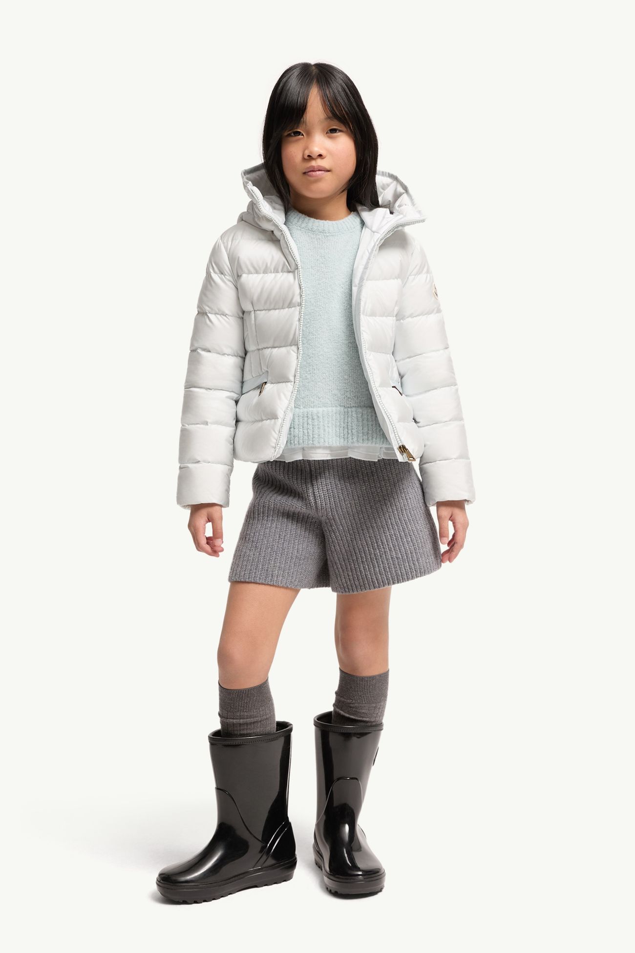 Doudoune à capuche Avoce Fille Bleu Pastel Moncler 1