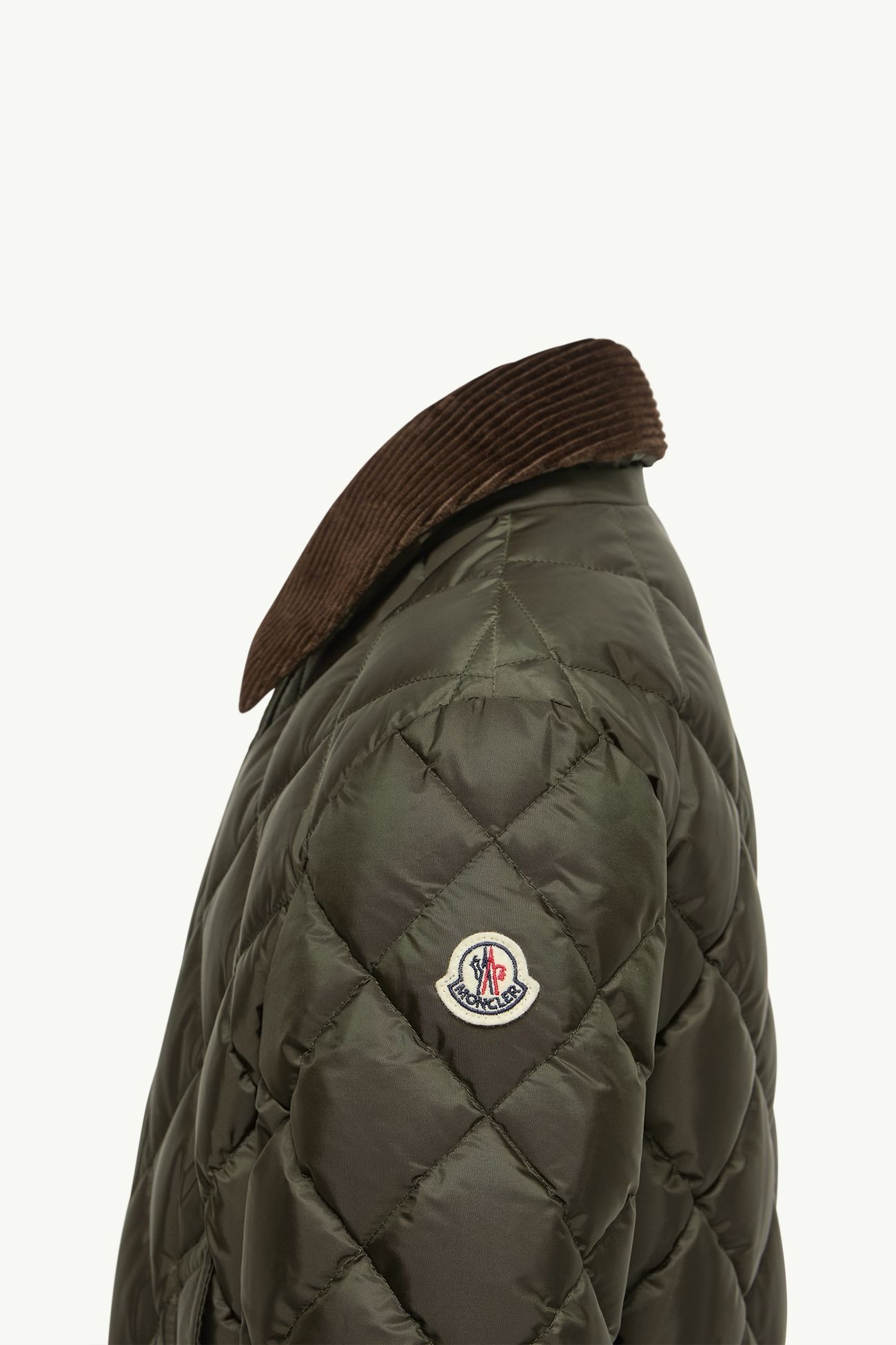 Fruzan男童菱形绗缝羽绒衬衫式夹克外套 男童 橄榄绿 Moncler 2