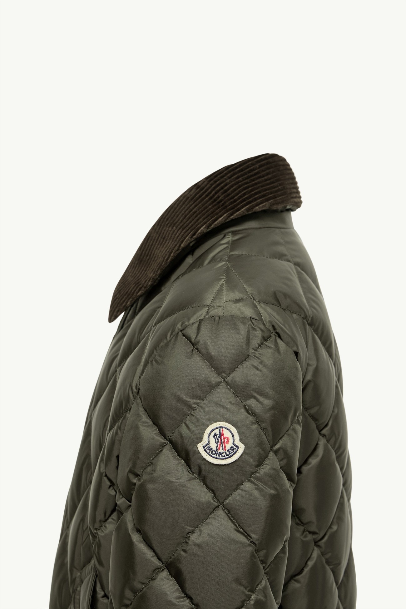 Fruzan男童菱形绗缝羽绒衬衫式夹克外套 男童 橄榄绿 Moncler 2