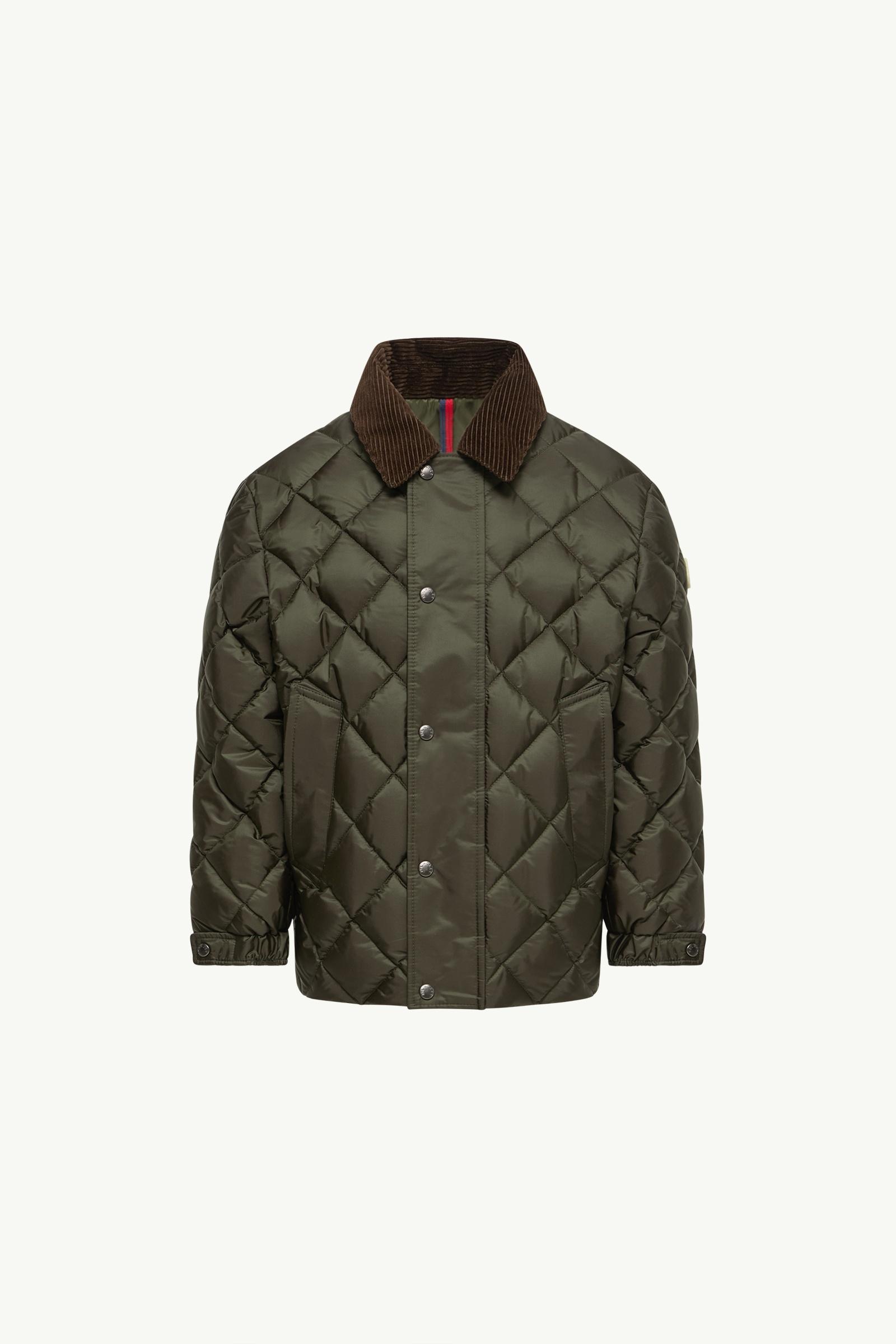 Fruzan Diamond-Quilted Down Shirt Jacket Boy Olive Green Moncler, 1 of 0