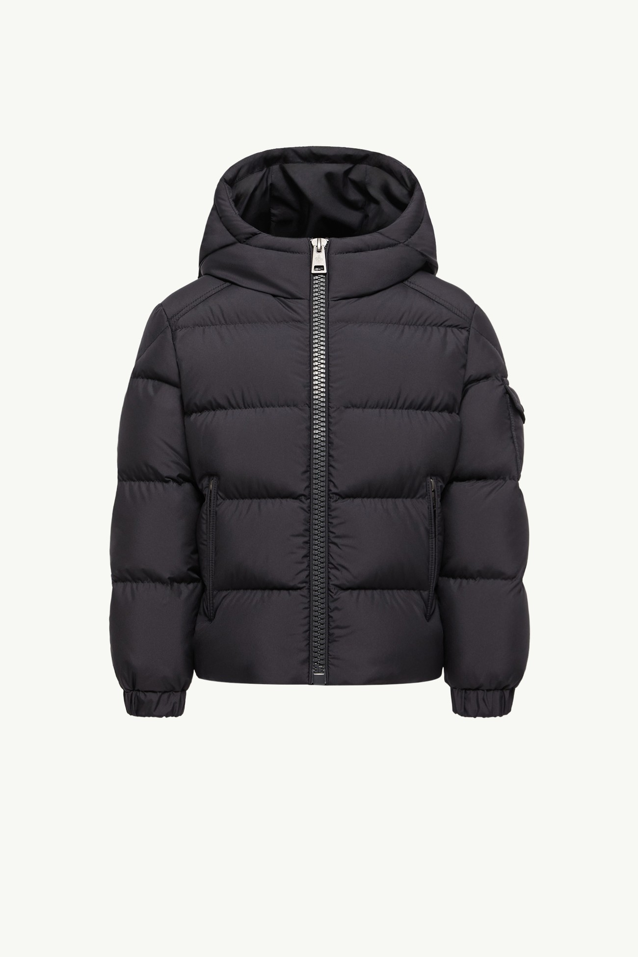 Adilie 후드 미디 길이 다운 재킷 키즈 남아 네이비 블루 Moncler 0