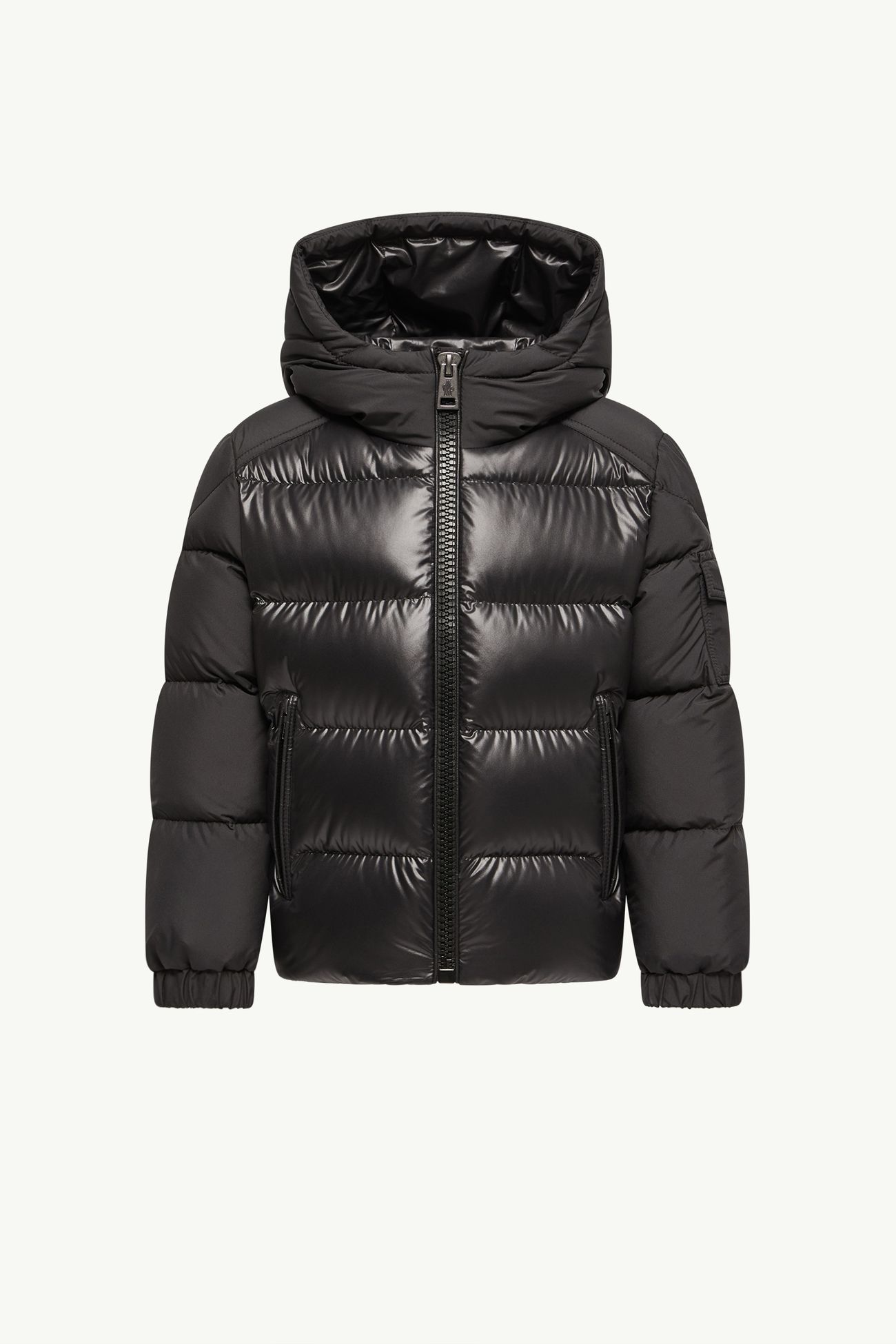 Hyoseris連帽羽絨外套 男童 黑色 Moncler 0