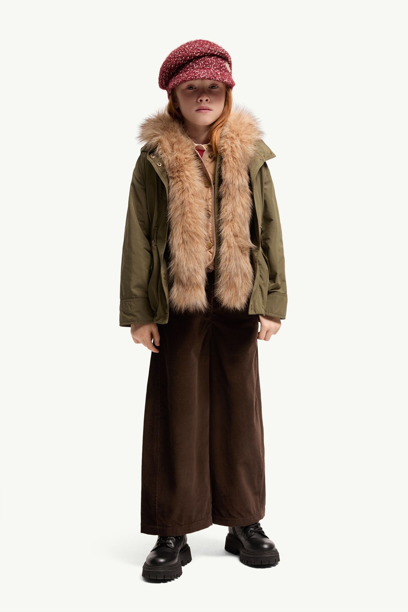 Ulava 3-in-1 후드 다운 재킷 키즈 여아 올리브 그린 Moncler 1