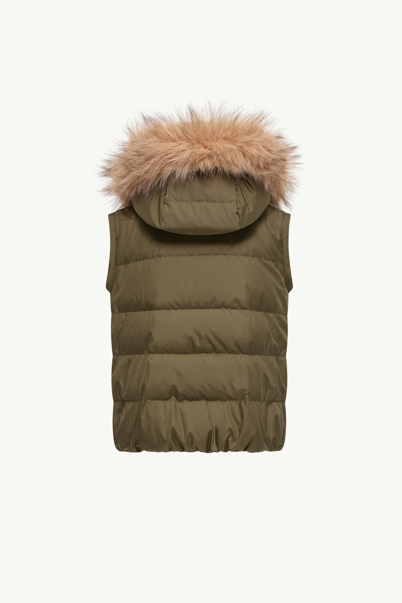 Plumífero con capucha 3 en 1 Ulava Niña Verde Oliva Moncler 6