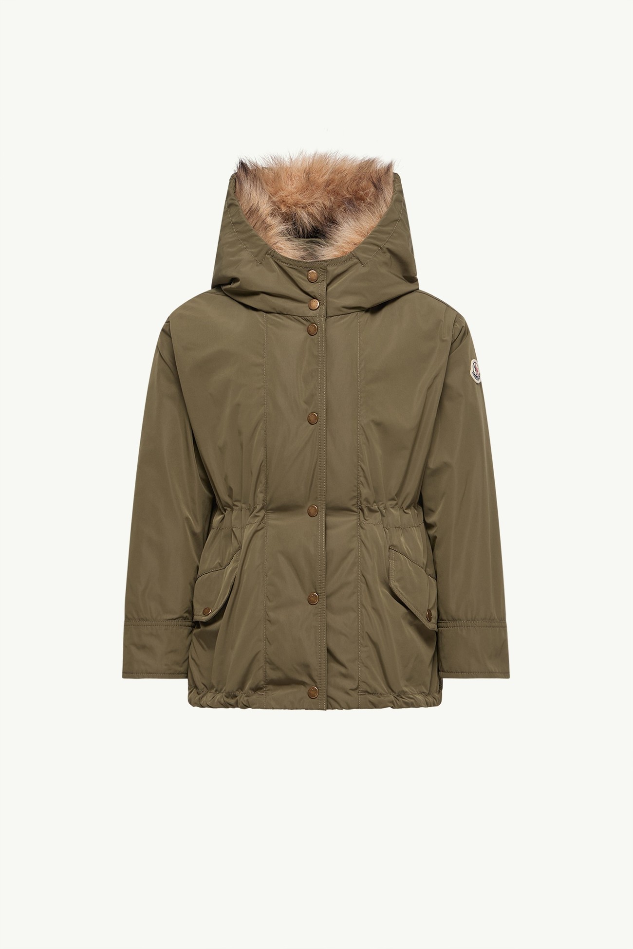 Ulava 3-in-1 Hooded Down Jacket Girl Olive Green Moncler 0