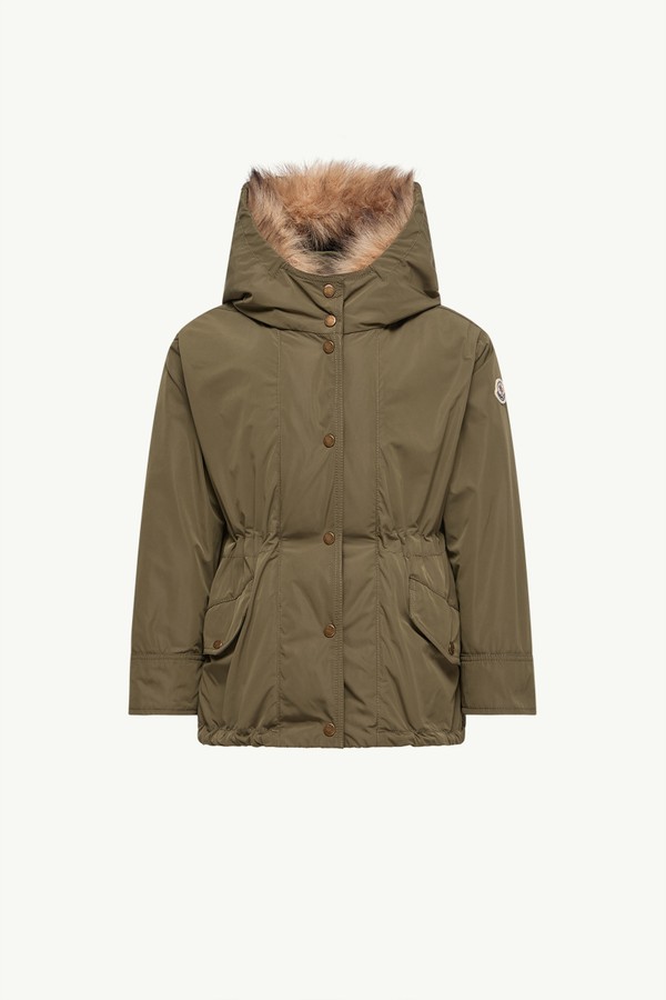 Ulava 3-in-1 Hooded Down Jacket Girl Olive Green Moncler 0