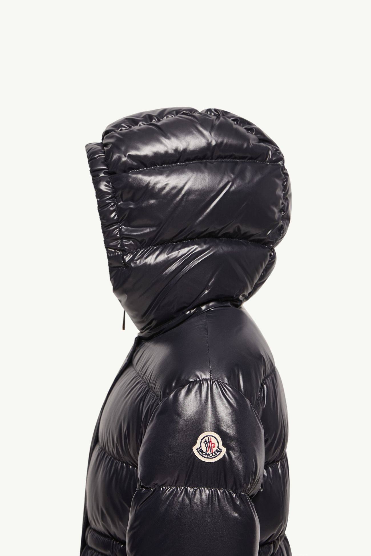 Sesie連帽羽絨派克大衣 女童 海軍藍色 Moncler 1