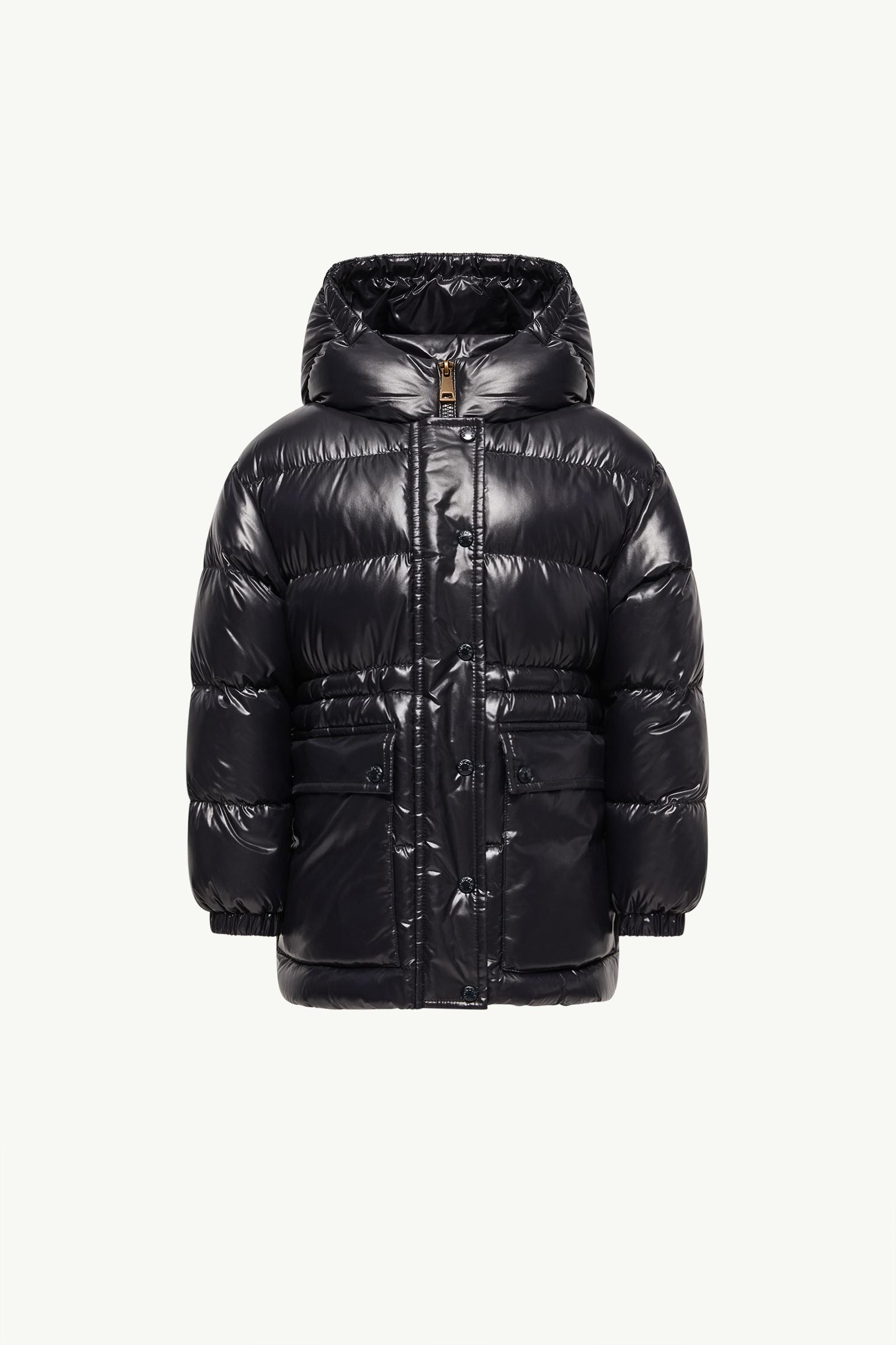 Sesie Hooded Down Parka Girl Navy Blue Moncler, 1 of 0