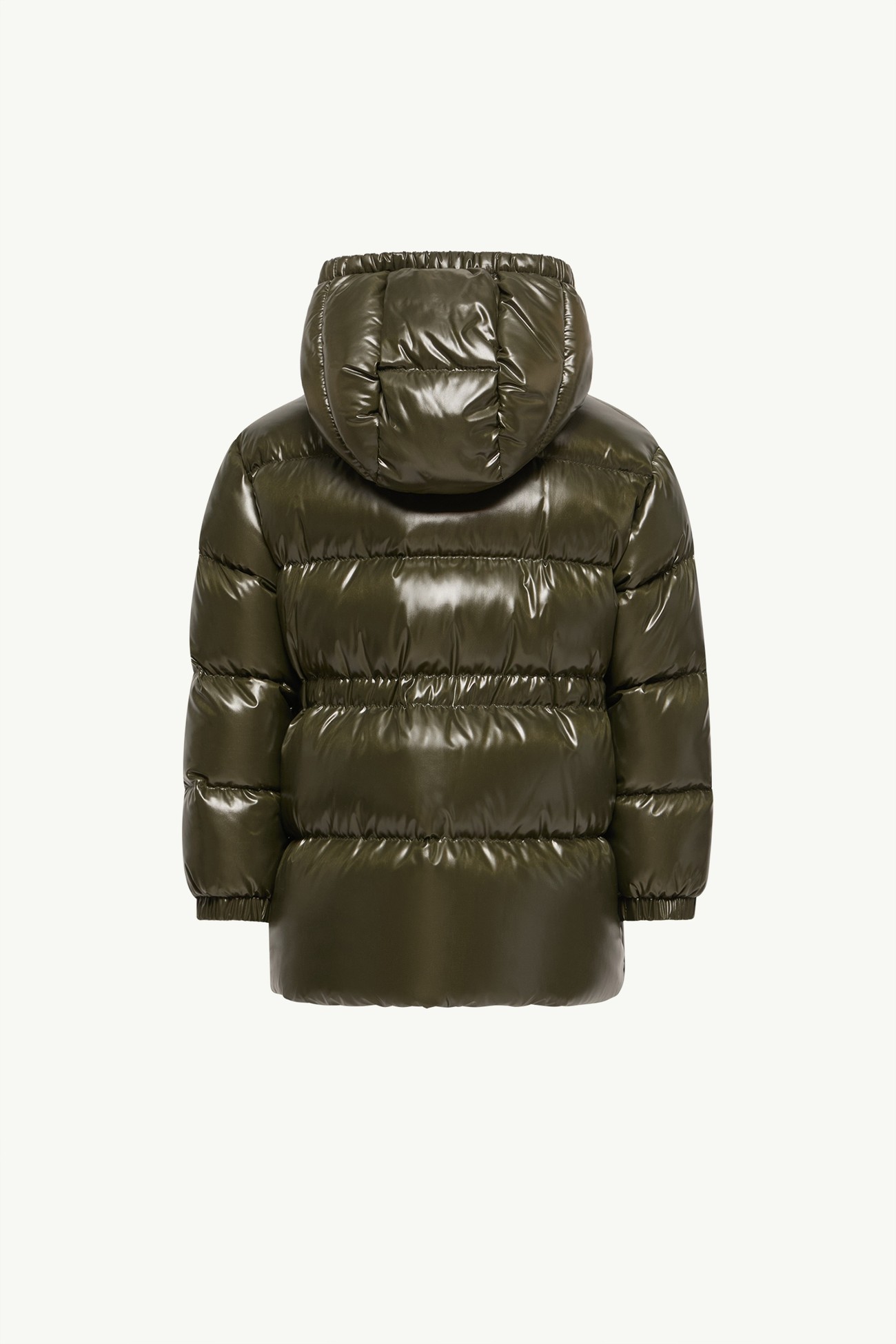 Sesie Hooded Down Parka Girl Dark Green Moncler 3
