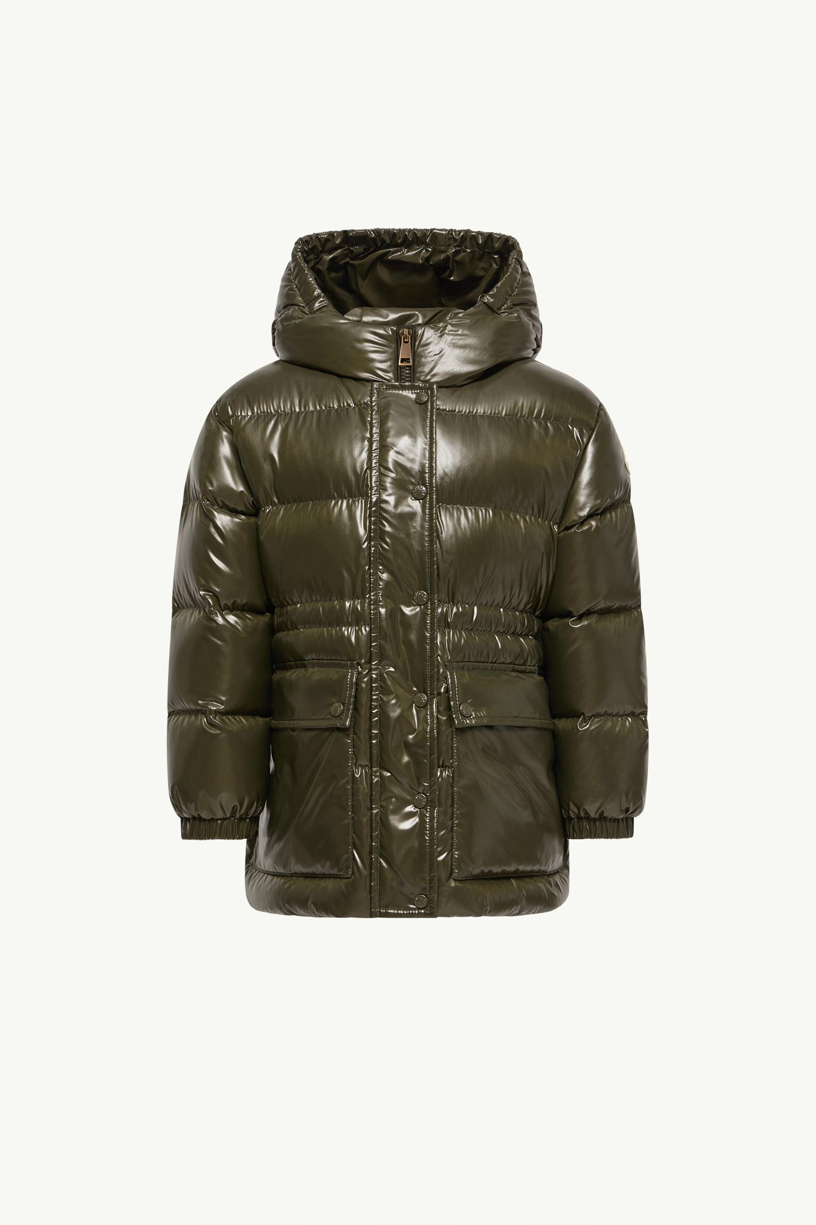 Sesie Hooded Down Parka Girl Dark Green Moncler, 1 of 0