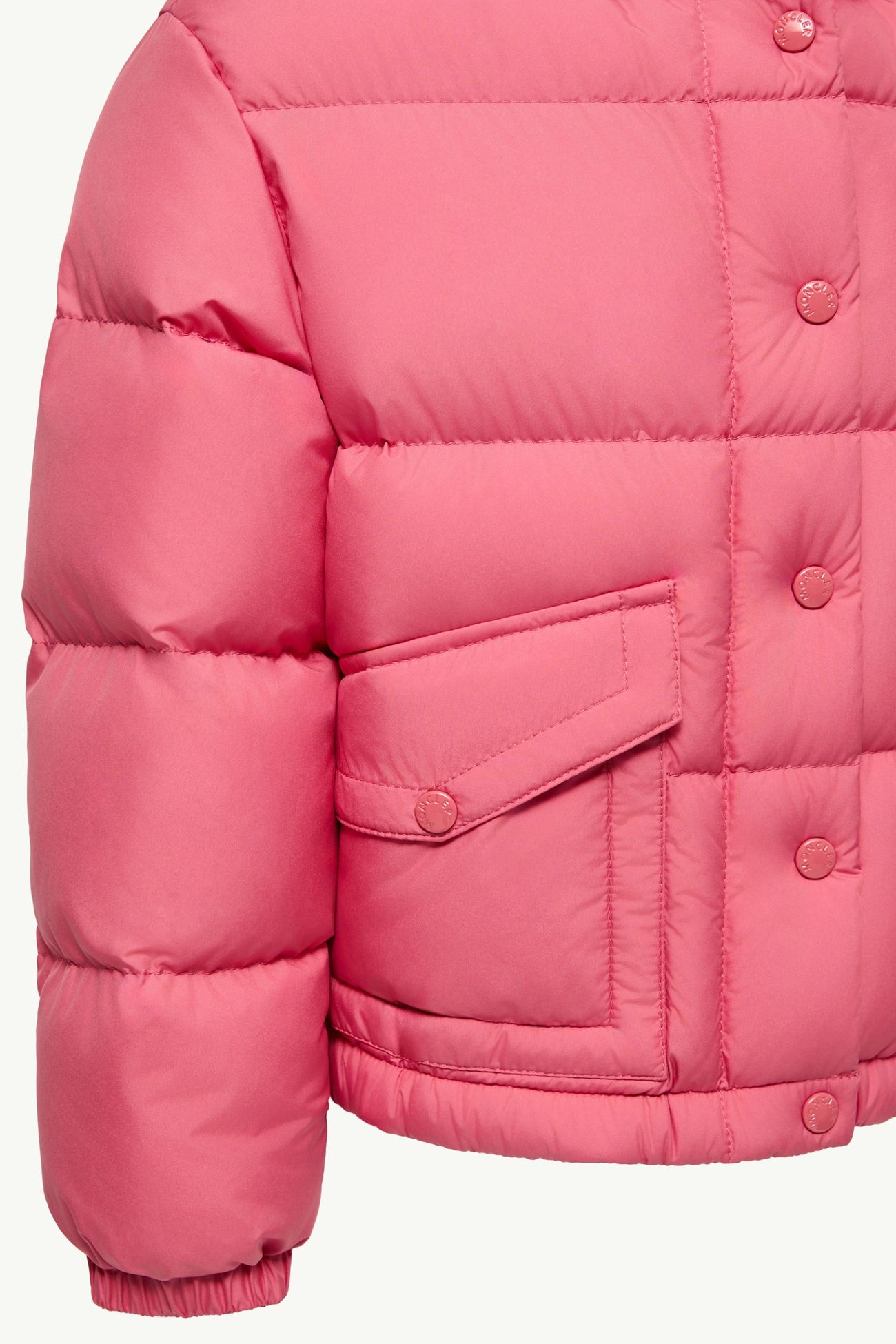Piumino Phelanta con Cappuccio Bambina Fucsia Moncler 3